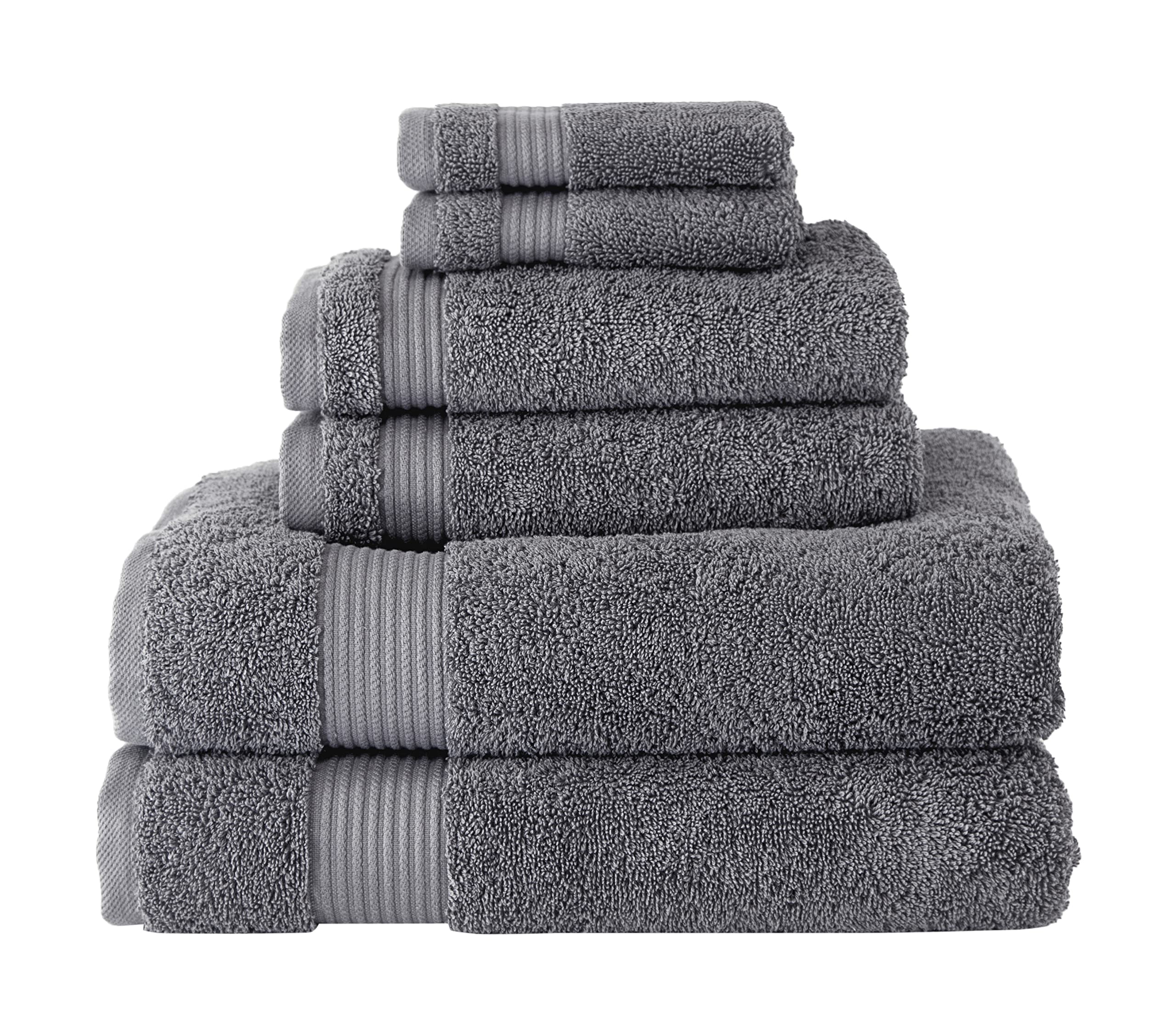 Classic Turkish Towels Ctt Set Of 6 - Made With 100% Turkish Cotton, Absorbent & Comfy, Includes 2 Bath Towels 2 Hand Towels & 2