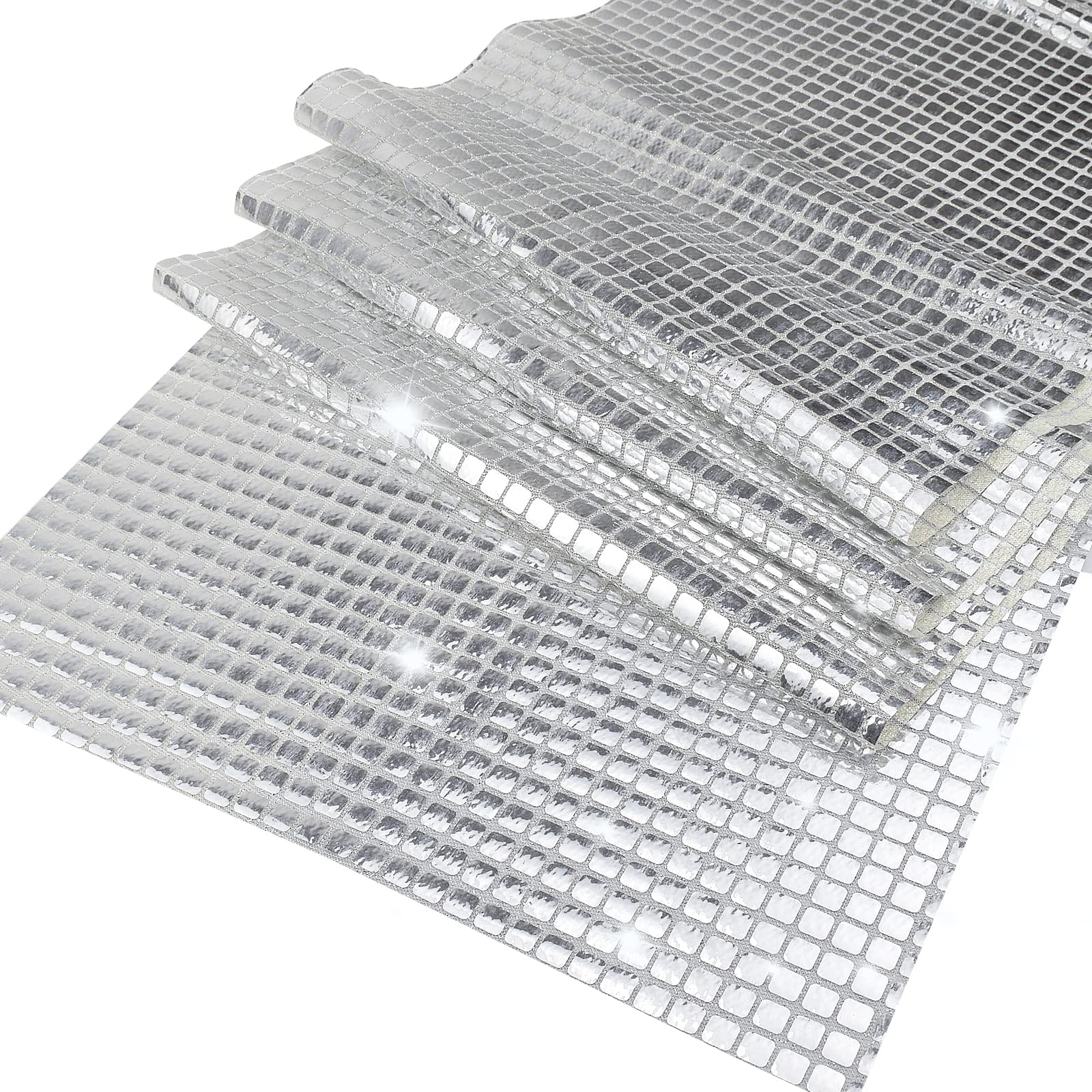 12 X 108 Inches Glitter Disco Party Table Runner Retro 70S 80S Theme Birthday Party Decorations Sequin Silver Bachelorette Party