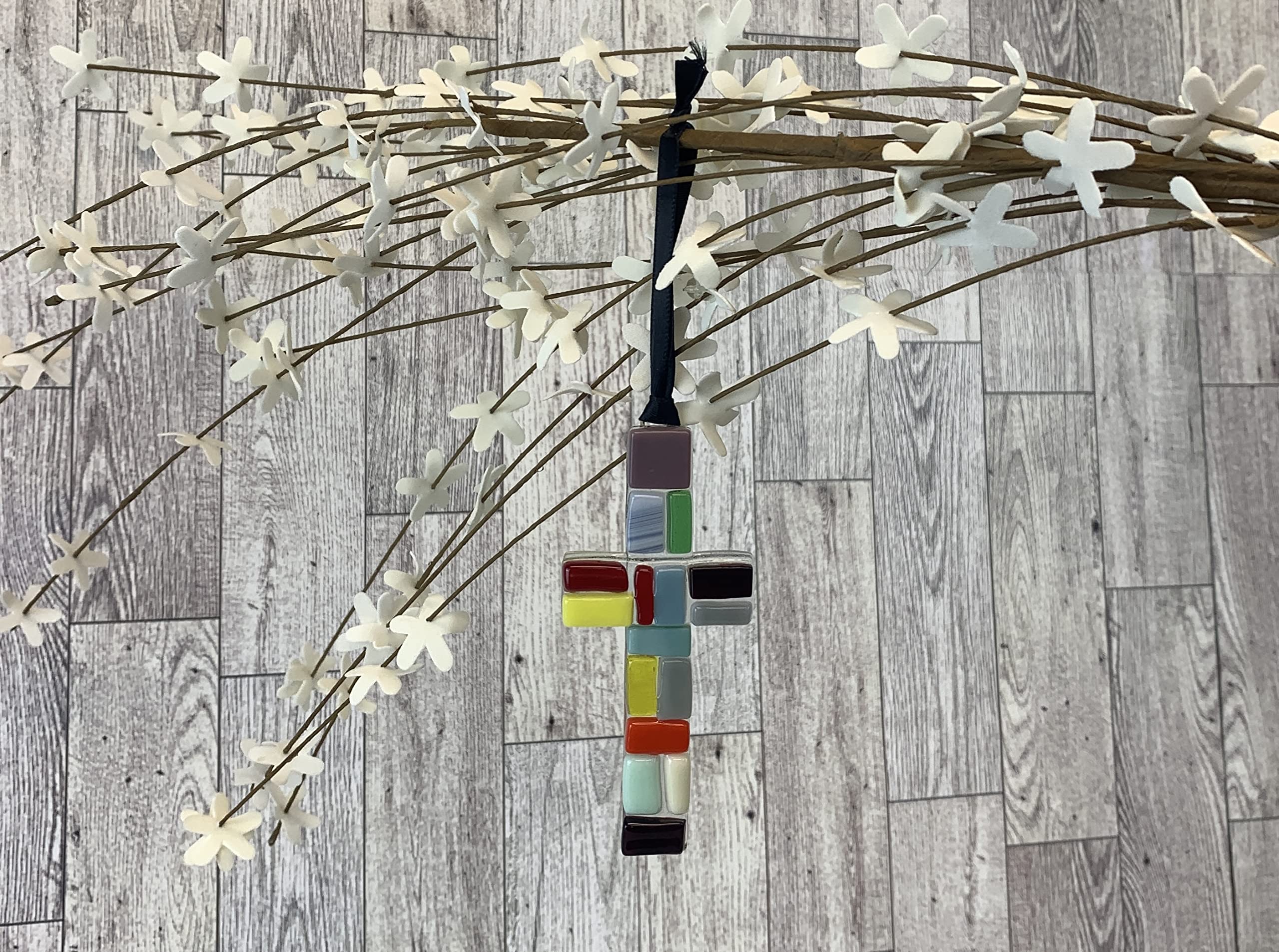Inspirational Gift: Handmade Mosaic Glass Gift Cross