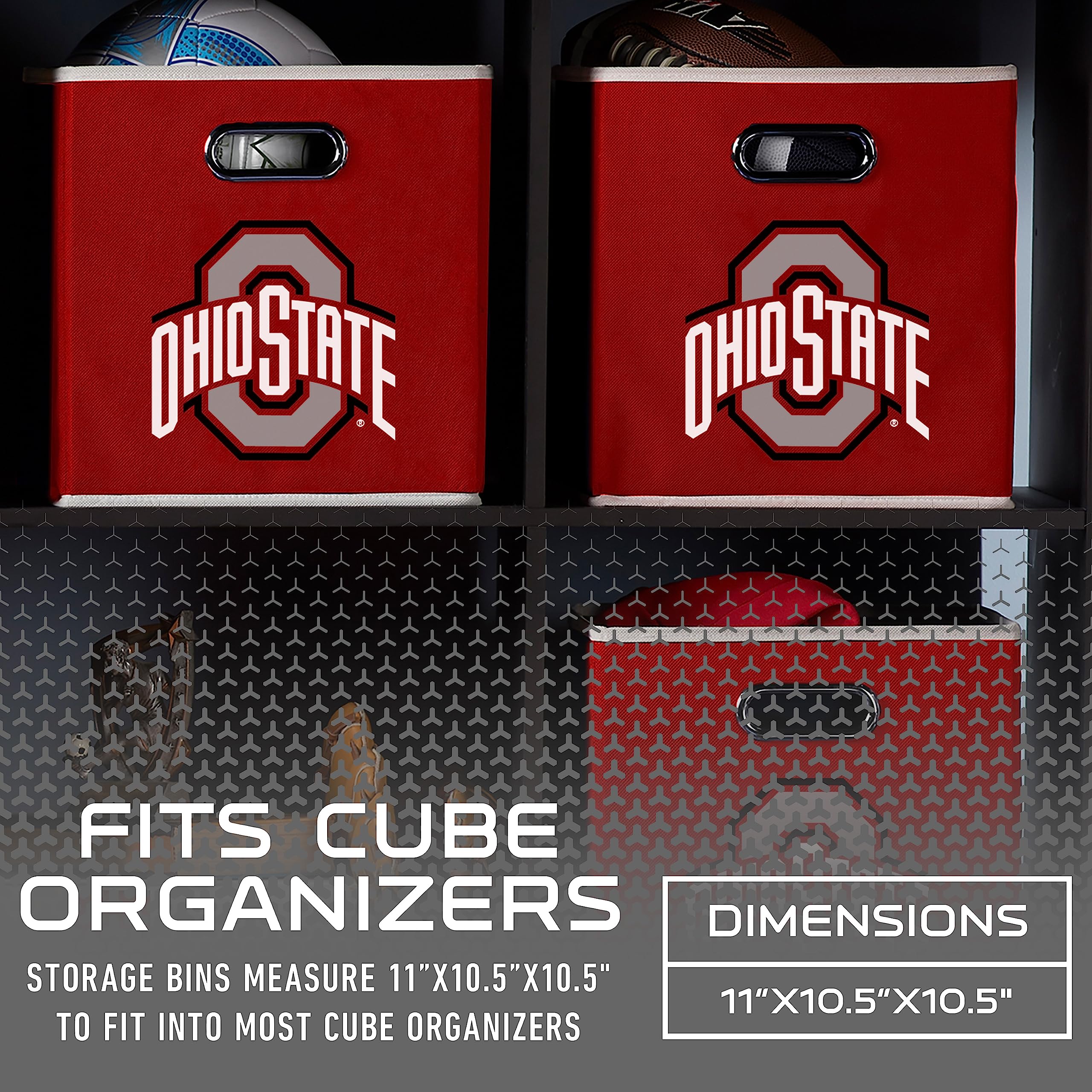 Franklin Sports Unisex Franklin Sports Ncaa Ohio State Buckeyes Storage Bin, Team Specific, One Size Us