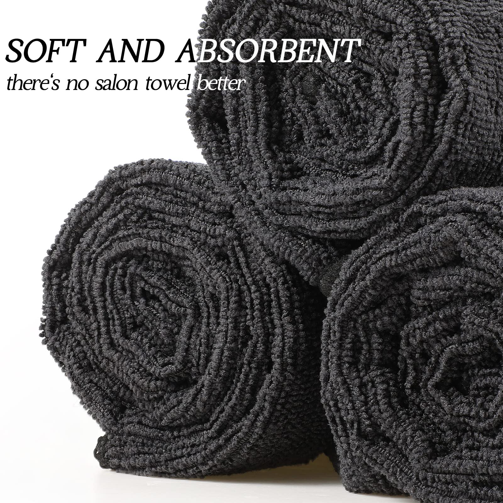 36 Packs Salon Towels Highly Absorbent Towels Bleach Proof Microfiber Hair Towel 16 x 26 Inches Hair Towel Hairstylist Barber To