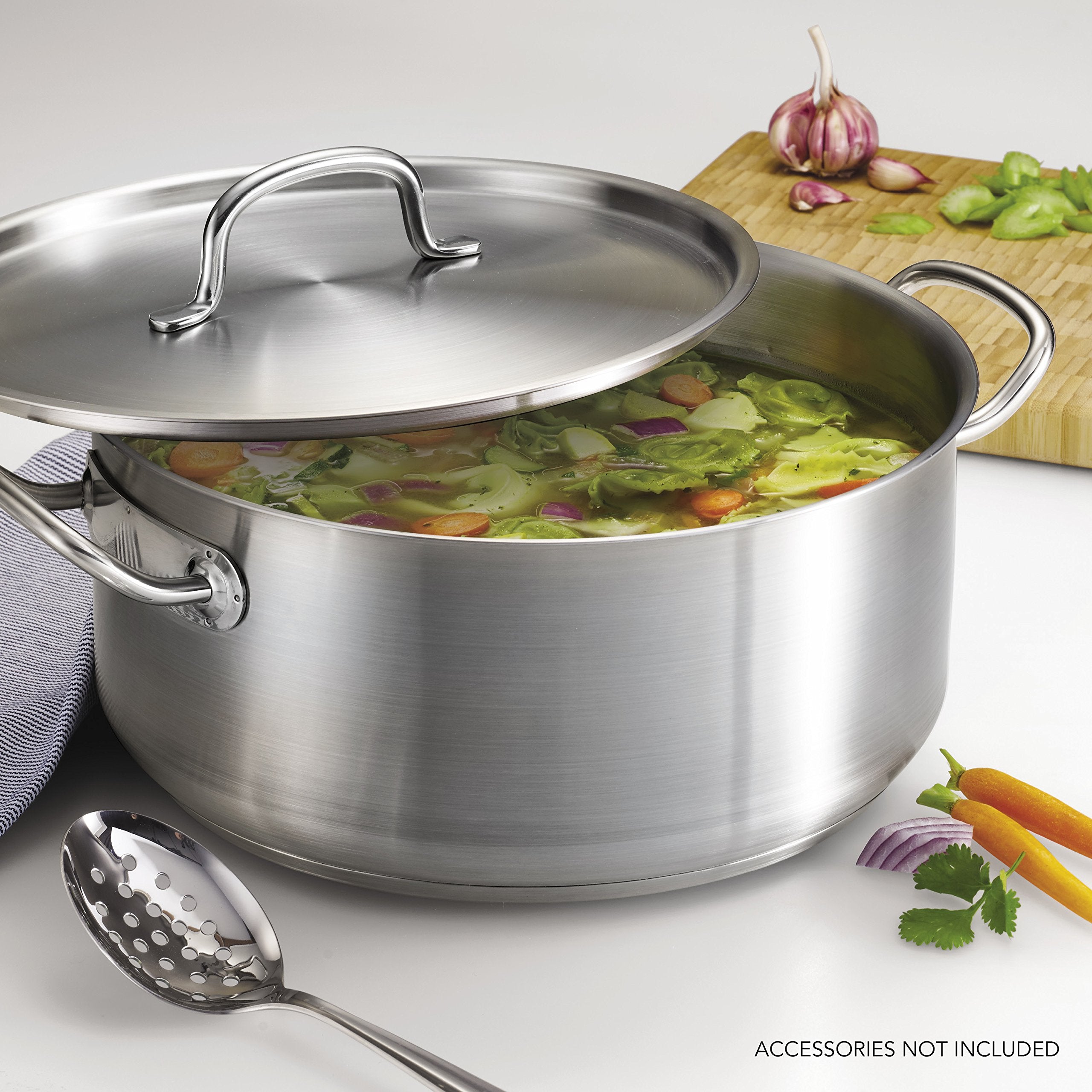 Tramontina Pro-Line 9-Quart Stainless Steel Dutch Oven Pot with Lid, NSF-Certified, Model 80117/576DS