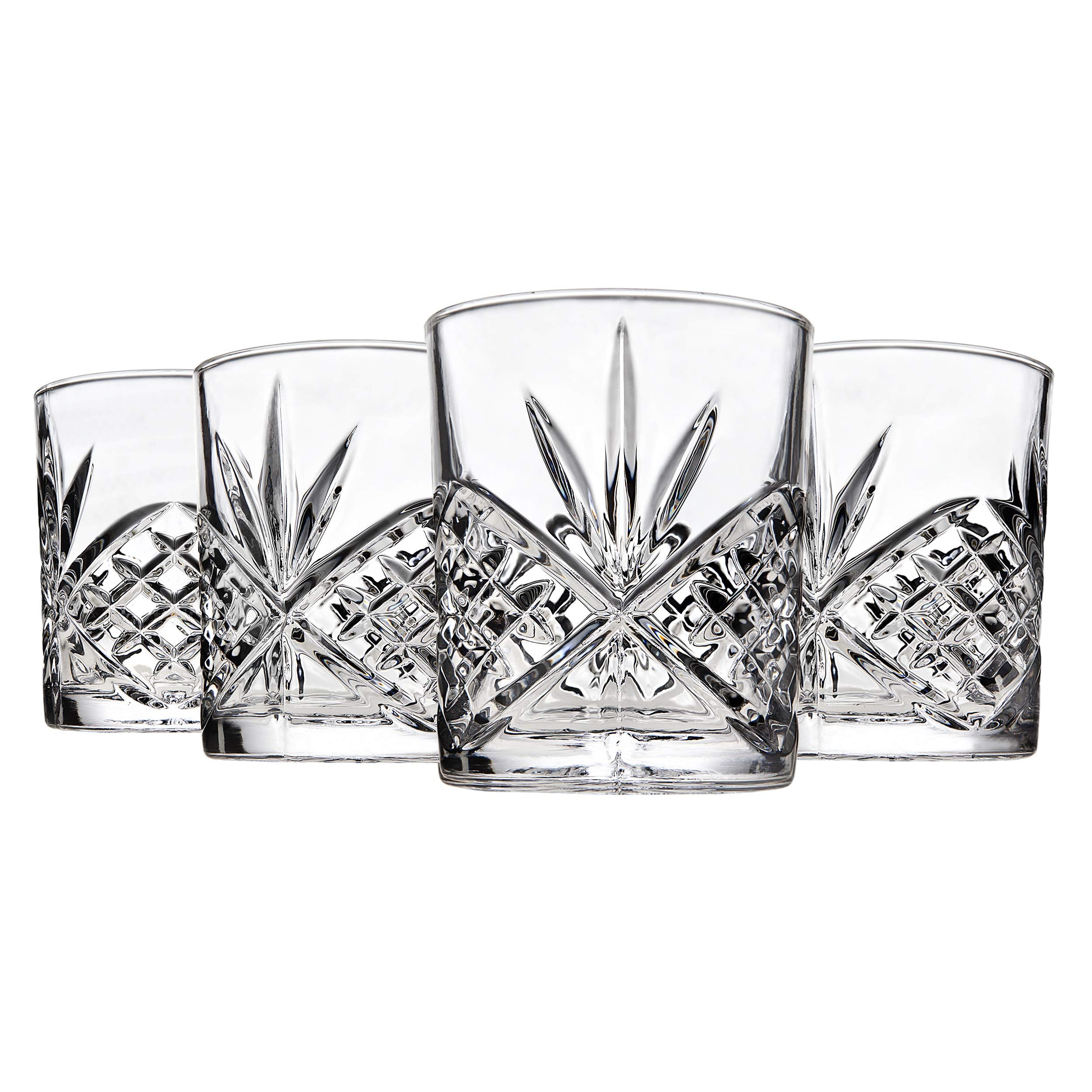 Godinger Dublin Double Old Fashioned Glasses, 11Oz, Set Of 4