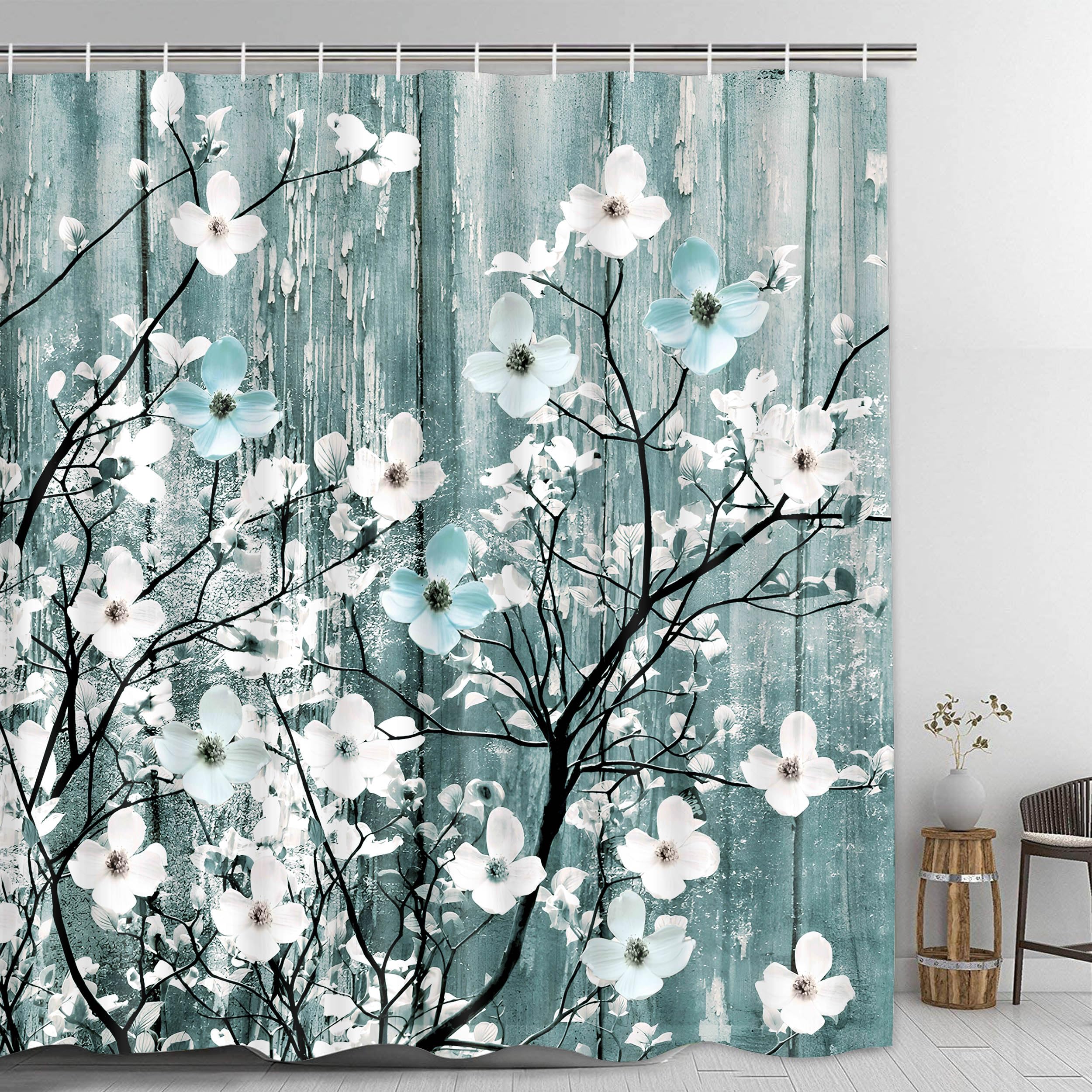 Miffrank Rustic Shower Curtain