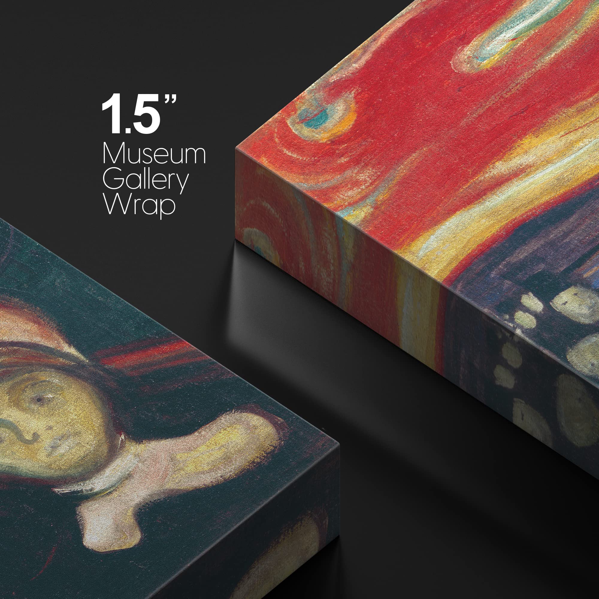 Wall26 Canvas Print Wall Art Anxiety By Edvard Munch People Historic Illustrations Fine Art Traditional Scenic Colorful Dark For