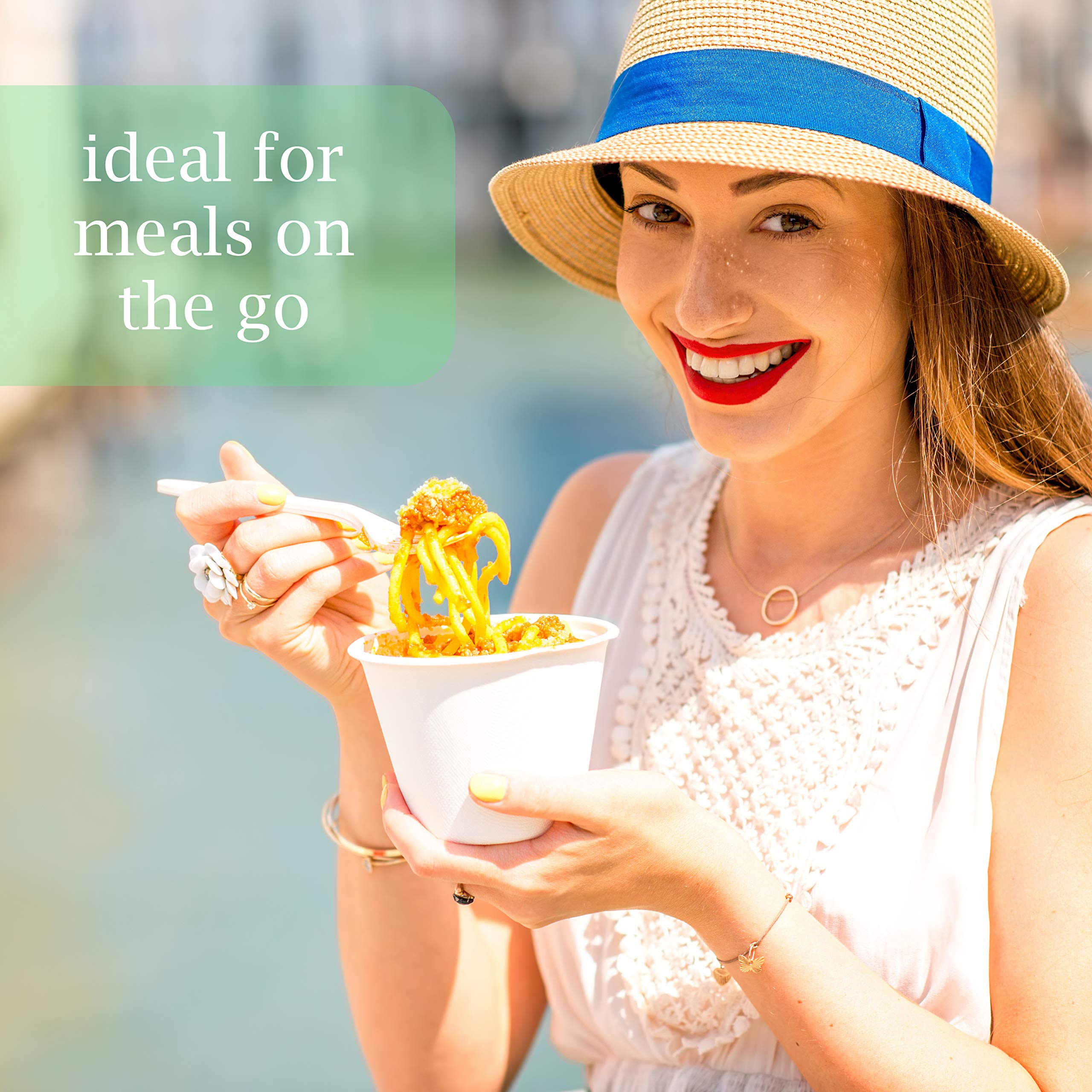 Plasticpro Cutlery 400 Mediumweight White Disposable Plastic Soup Spoons