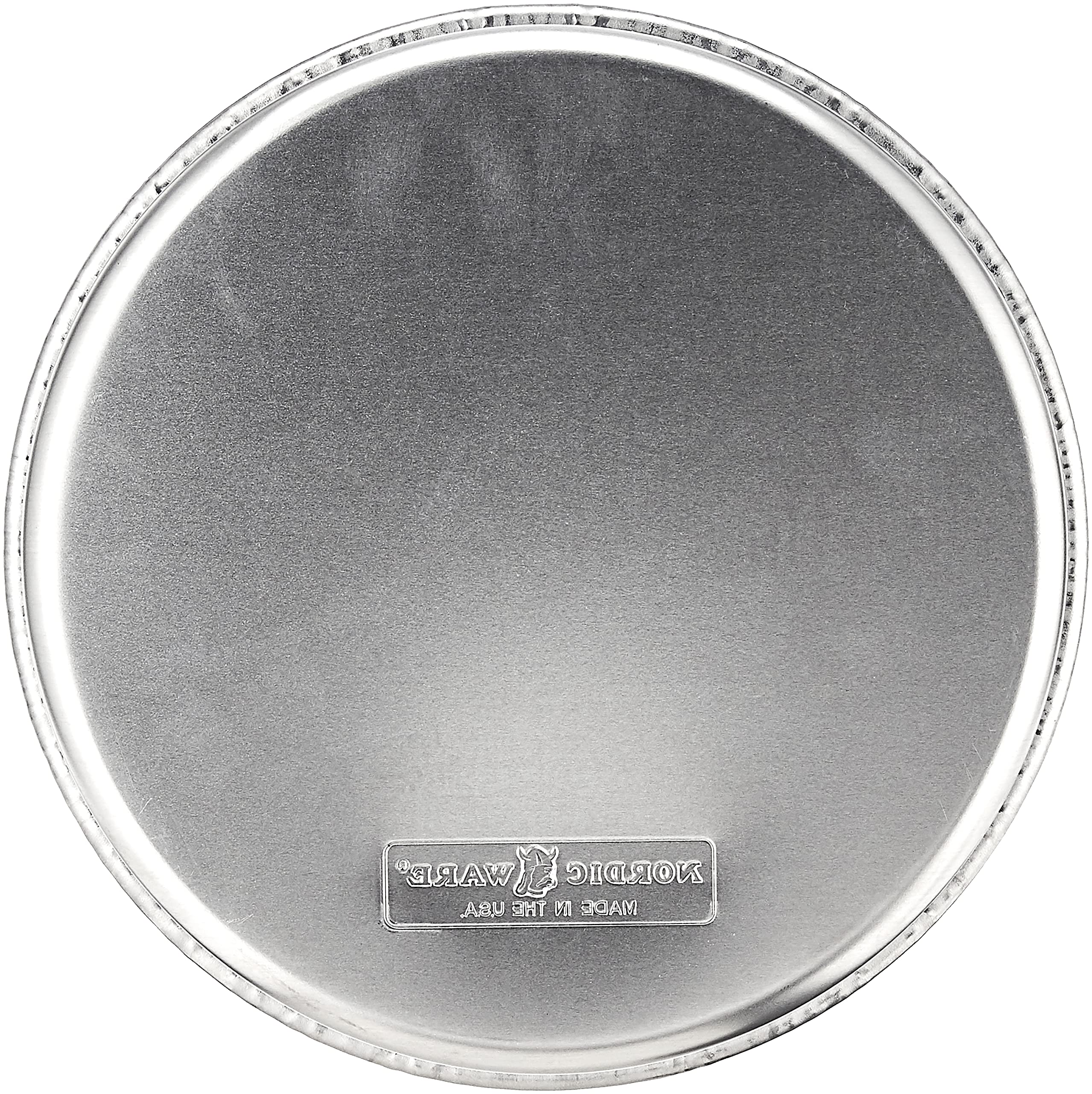 Nordic Ware Natural Aluminum Commercial Round Layer Cake Pan Baking Essentials, 9'', Silver