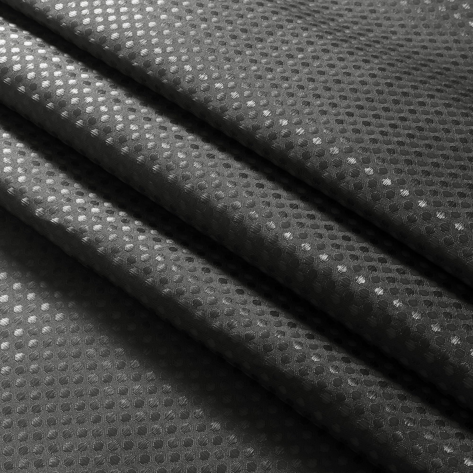 Naturoom Gray Shower Curtain, Dark Grey Waffle Fabric Shower Curtains For Bathroom Hotel Grade Cloth Shower Curtain Liner Simple