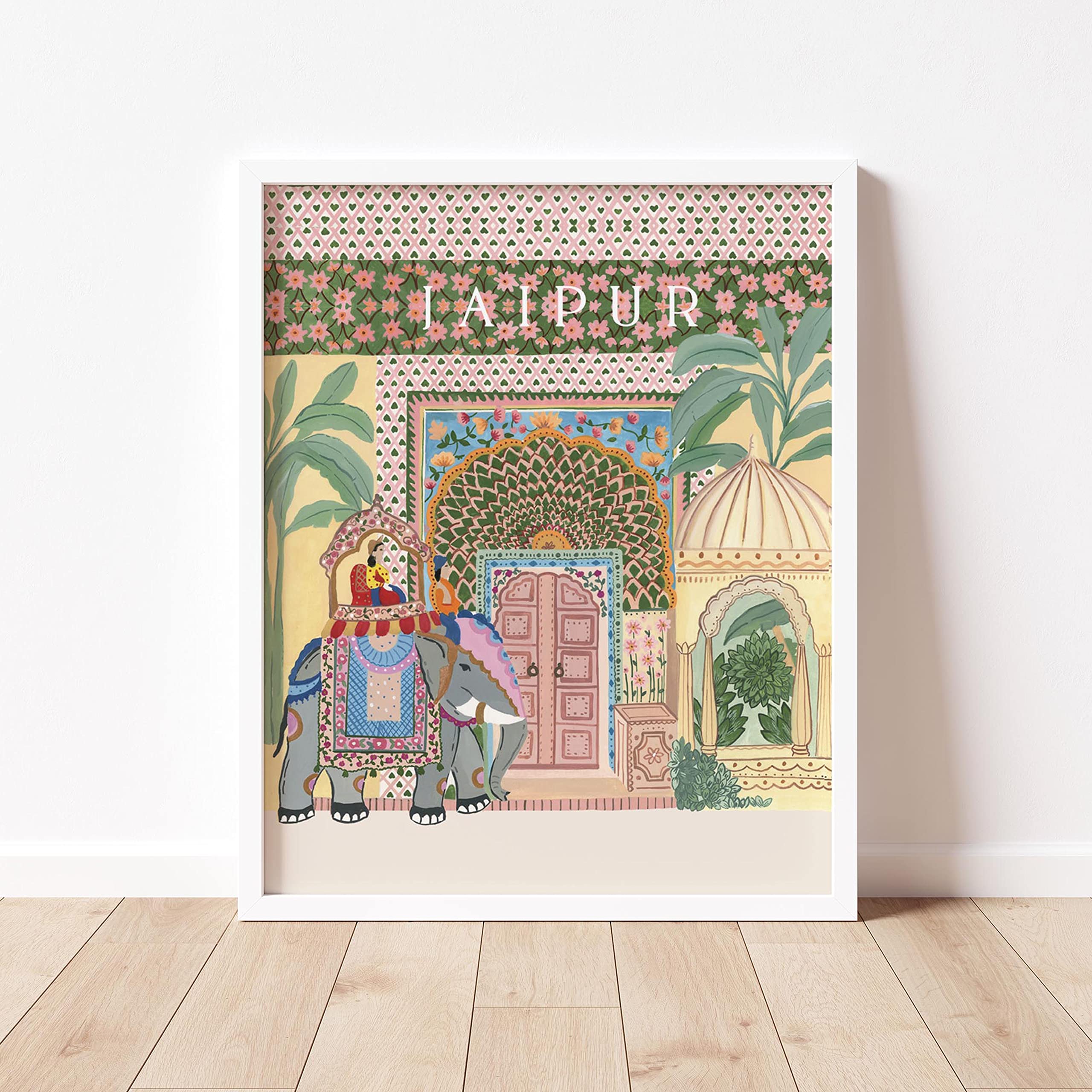 The Spring Palette | JAIPUR - Travel Inspired Modern Wall Painting | Modern Art Painting for Living Room Bed Room and Office | 1