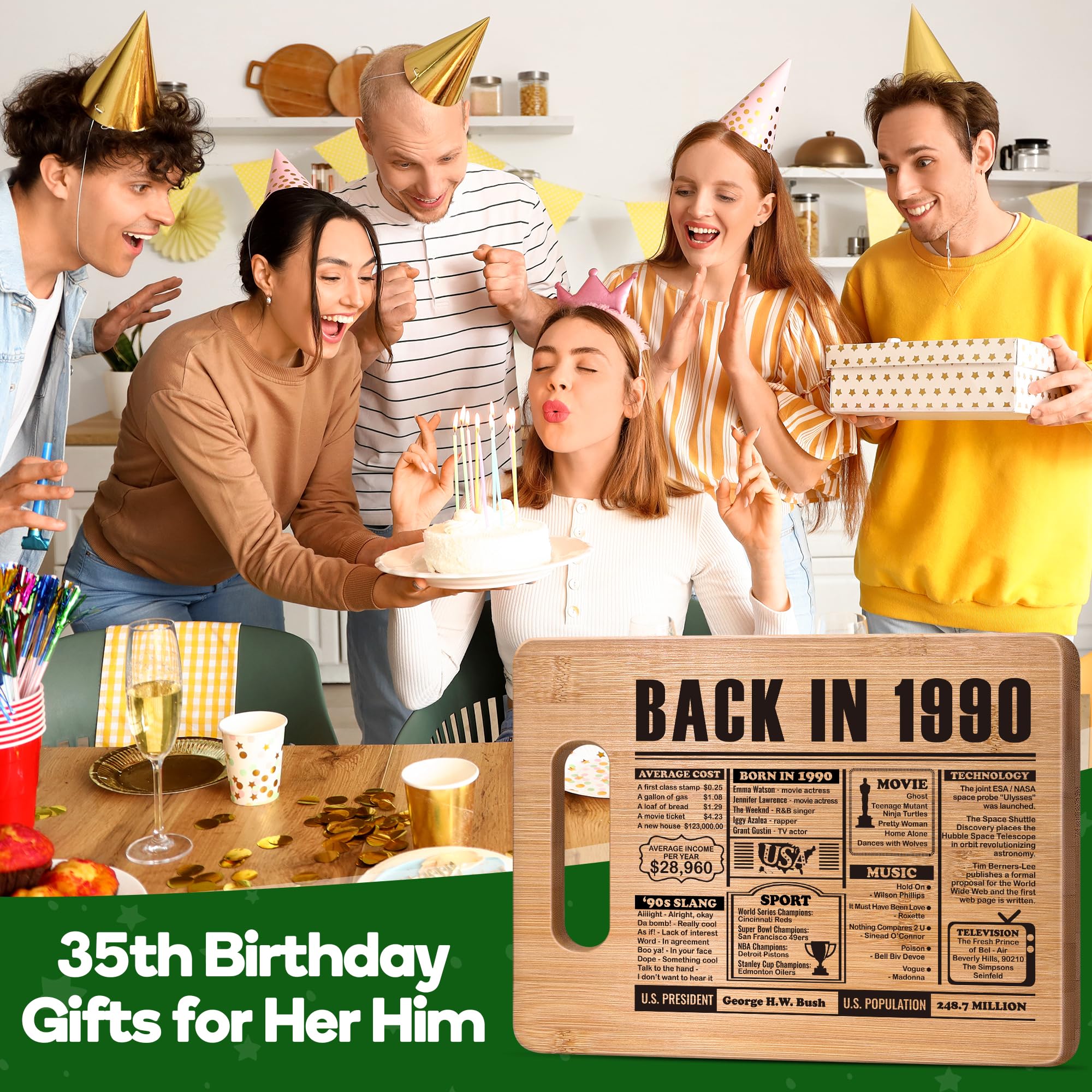 35th Birthday Gifts for Her Him,35 Year Old Birthday Gifts for Women Men,35 Years Gifts for Mom Dad Sister Girls Wedding Anniver
