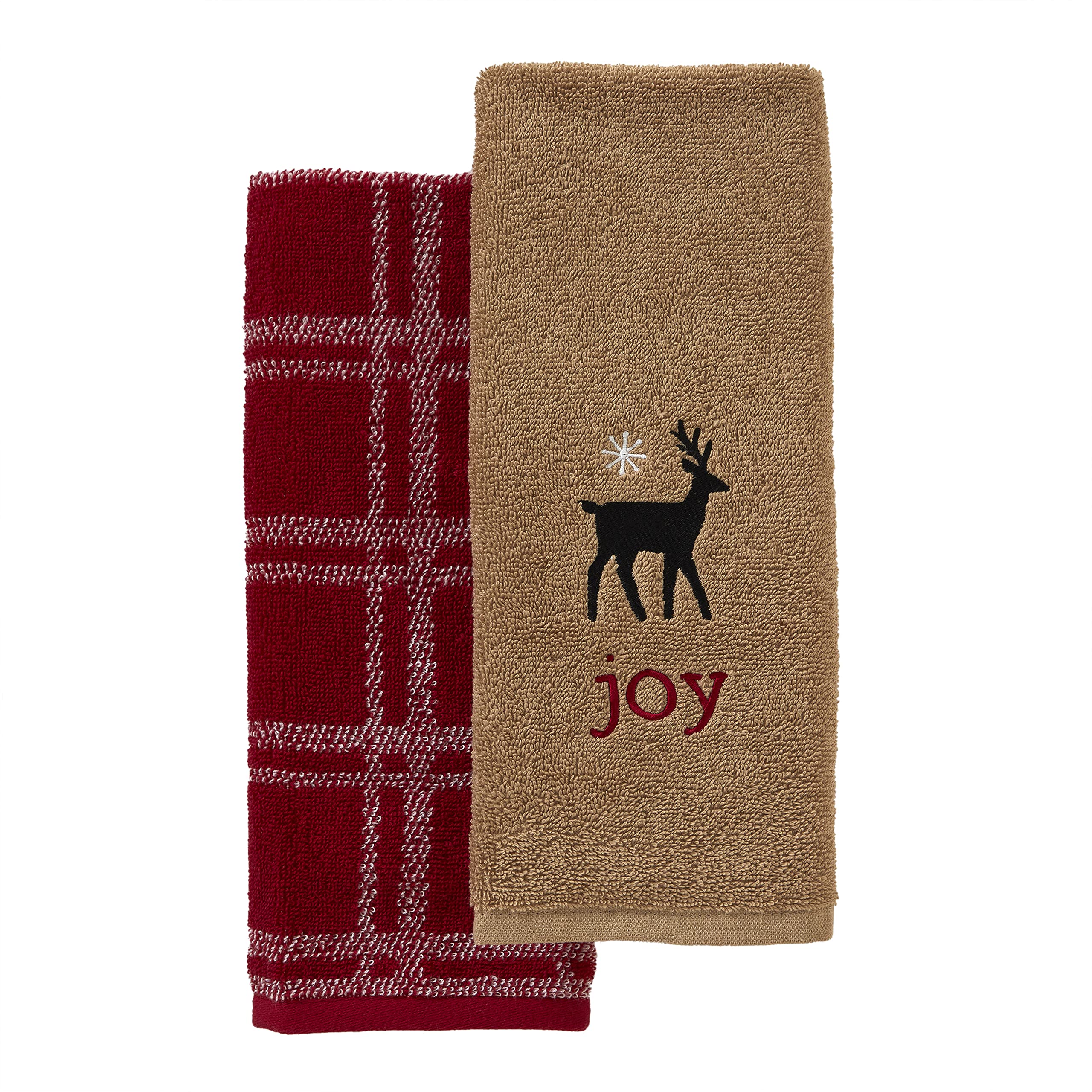 Skl Home Cozy Home Hand Towel (2-Pack), Taupe