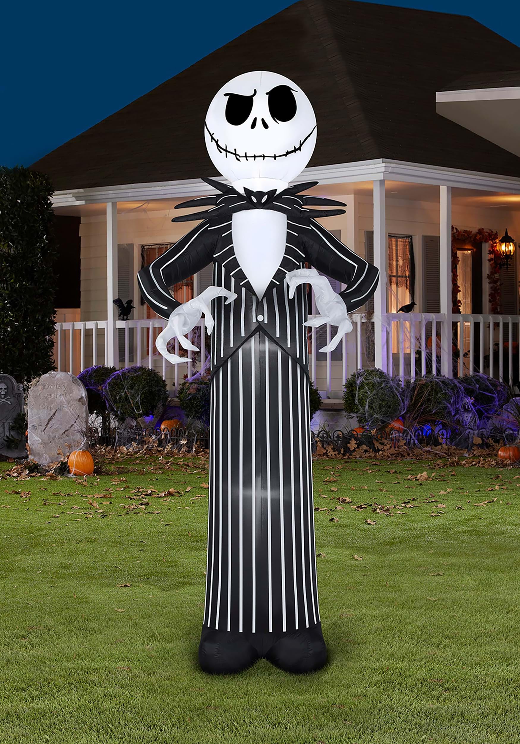 Gemmy Industries Nightmare Before Christmas Jack Skellington 10ft Inflatable Halloween Decoration Standard