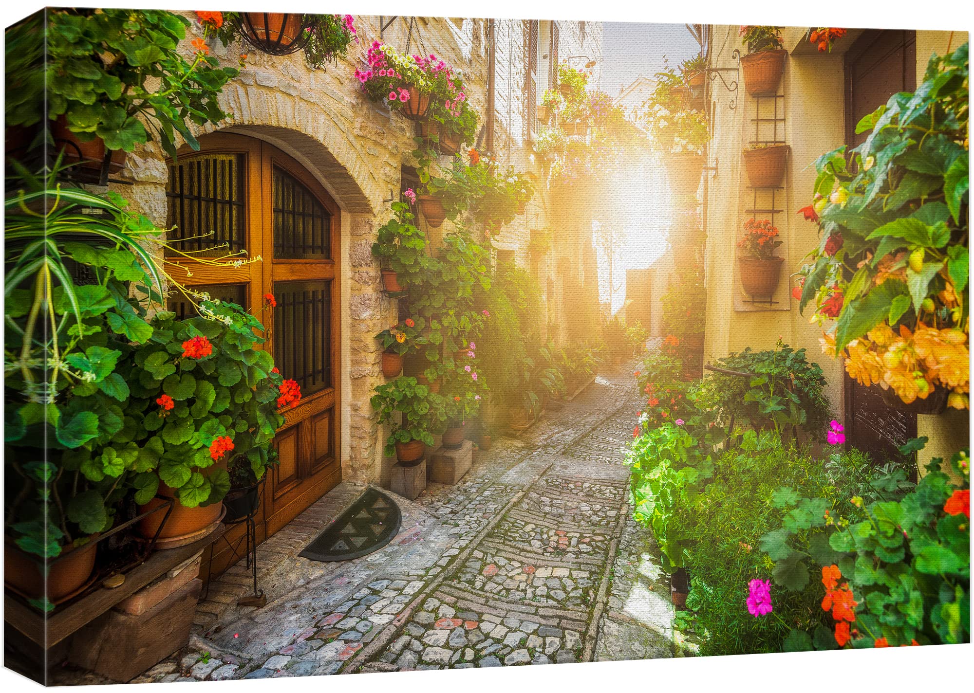 Wall26 Canvas Print Wall Art Floral Botanical Garden Italian Cityscape Nature Wilderness Photography Realism Rustic Scenic Lands