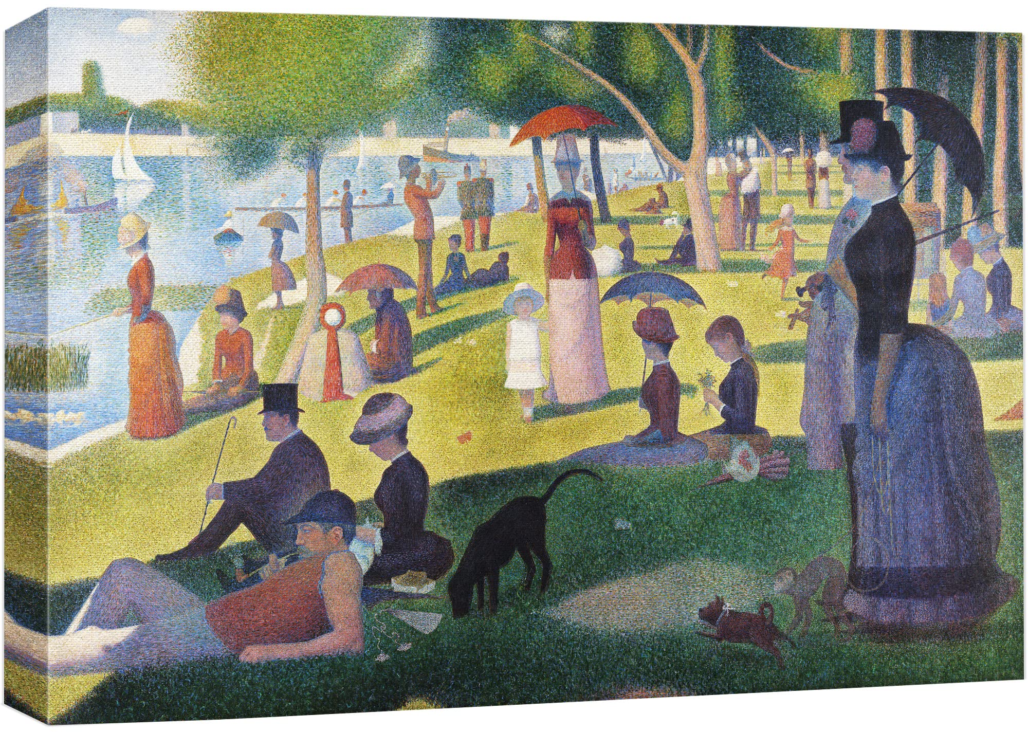 Wall26 Canvas Print Wall Art La Grande Jatte By George Seurat Historic Cultural Illustrations Fine Art Traditional Scenic Multic
