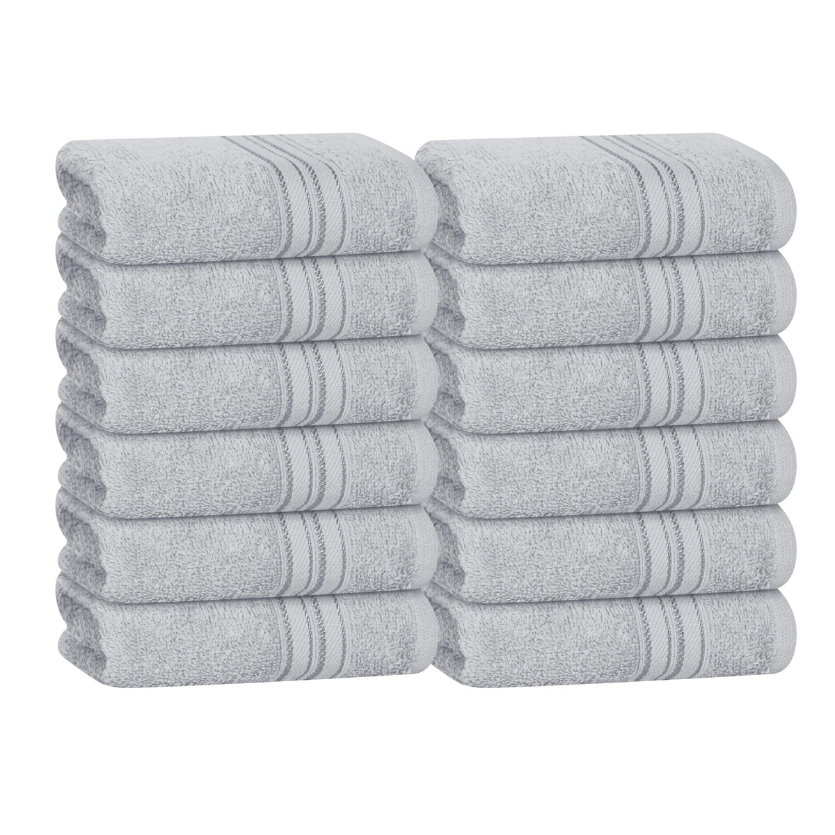 Boutiquo Ultra Soft Cotton Washcloths, Contains 12 Piece Face Cloths 12X12 Inch, Ideal For Everyday Use Face Towels, Compact & L