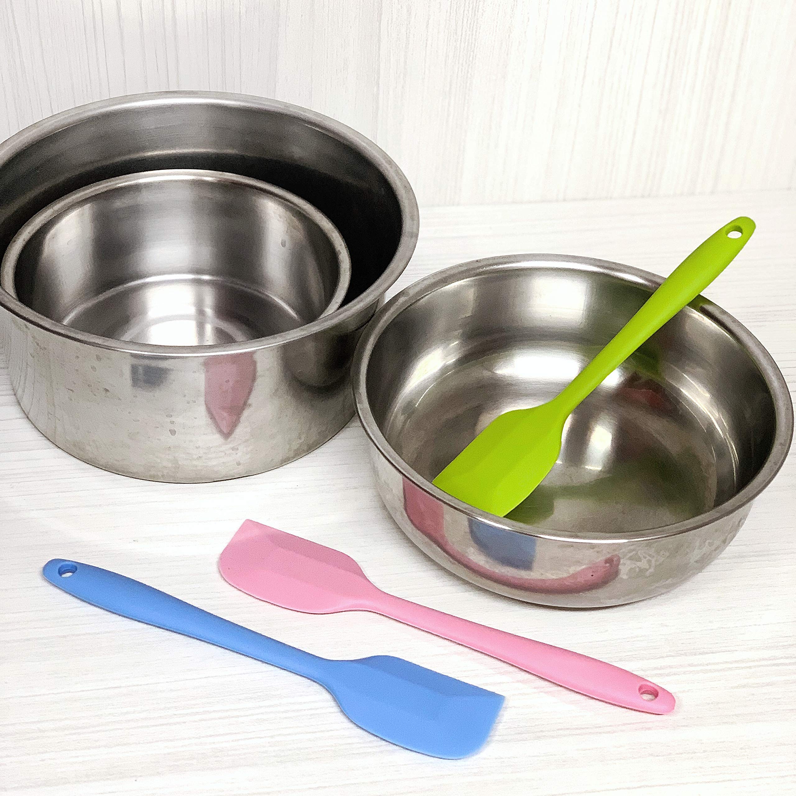 Dadam Silicone Spatula Set Of 5 - Silicone Spatulas Heat Resistant With Stainless Steel Core - Non Stick Rubber Spatulas Kitchen