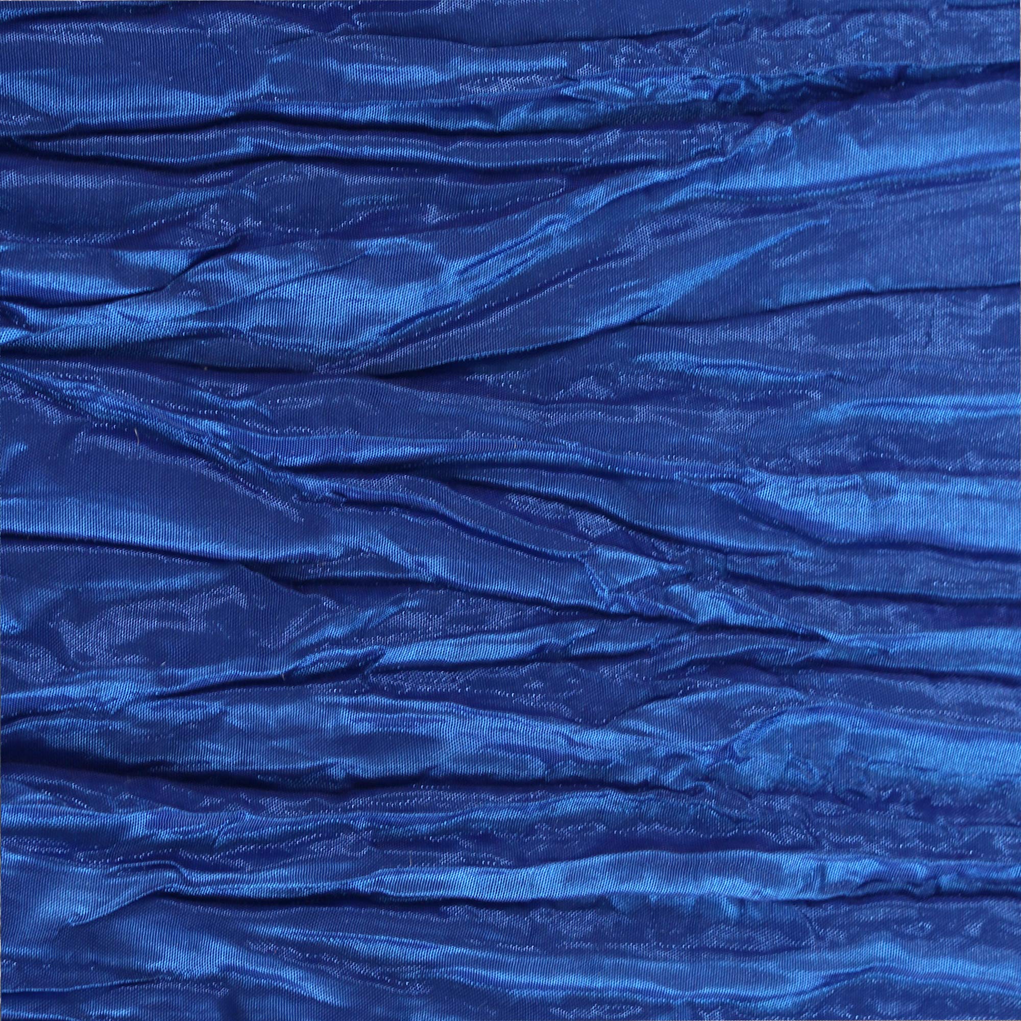 YOUR CHAIR COVERS - 90 x 132 inch Rectangular Crinkle Taffeta Tablecloth - Royal Blue  Rectangle Table Linens for 6 ft Rectangular Tables  Wedding Crushed Table Cloth