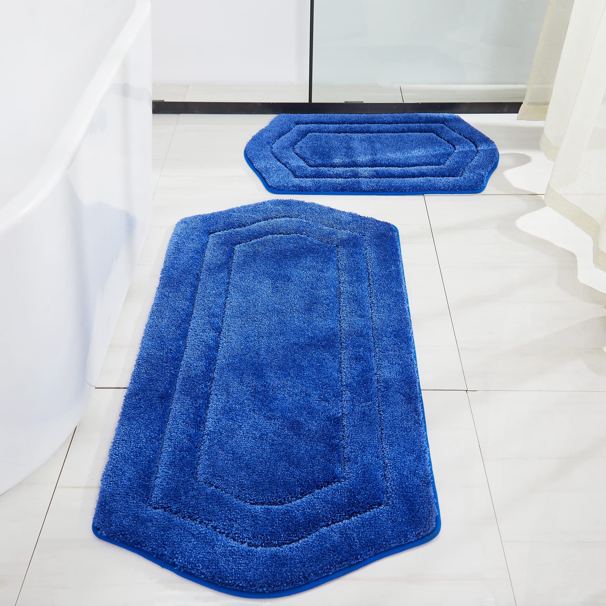 Cosy Homeer Extra Thick Bath Rugs Sets For Bathroom - Anti-Slip Bath Linen Sets Mats Soft 100% Strong Polyester Living Room Bedr