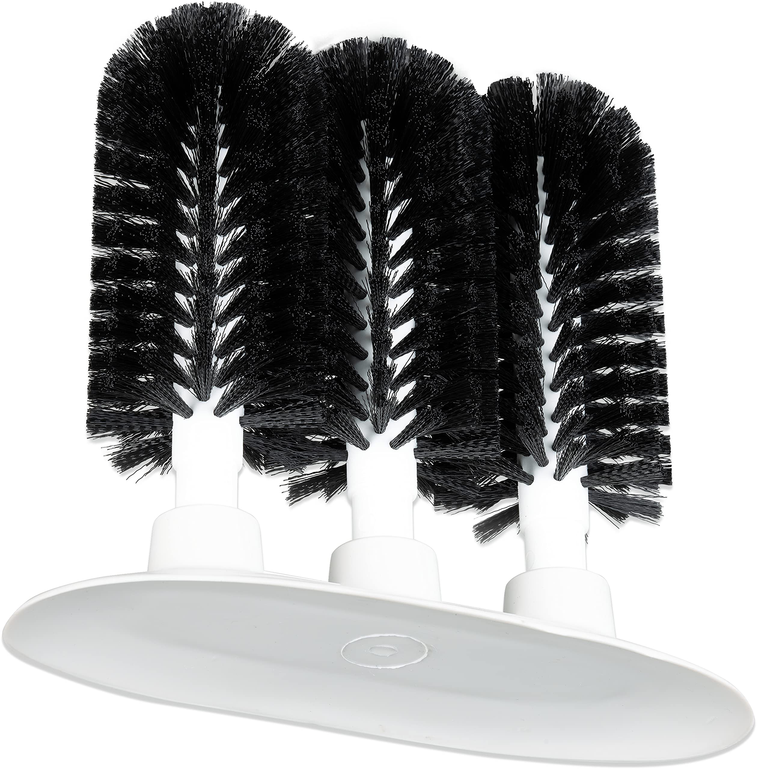 Sparta 4046103 Plastic Glass Washer, Scrub Brush With Soft Bristles, 8 Inches, Black