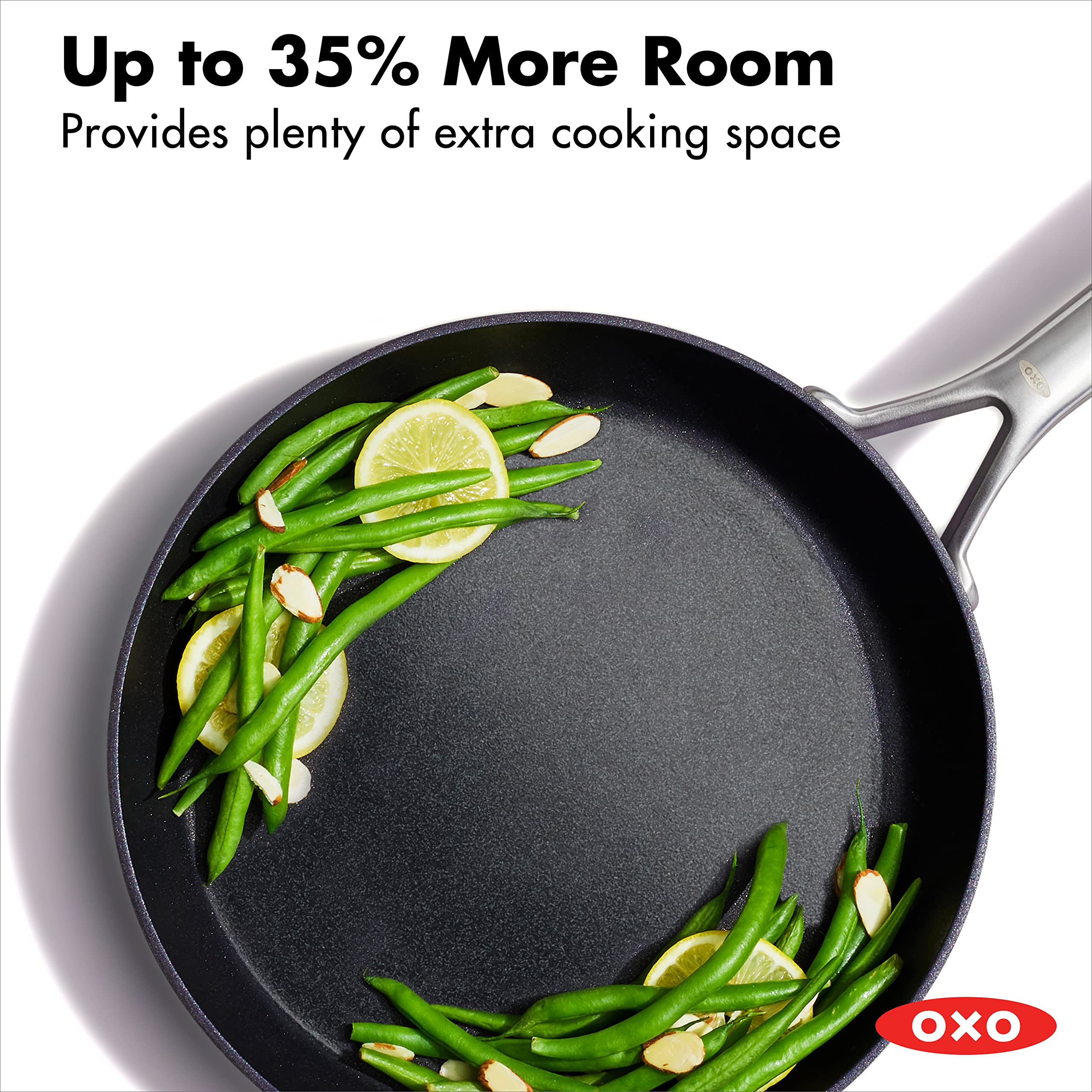 Oxo Professional Hard Anodized Pfas-Free Nonstick, 10 Frying Pan Skillet, Induction, Diamond Reinforced Coating, Dishwasher Safe