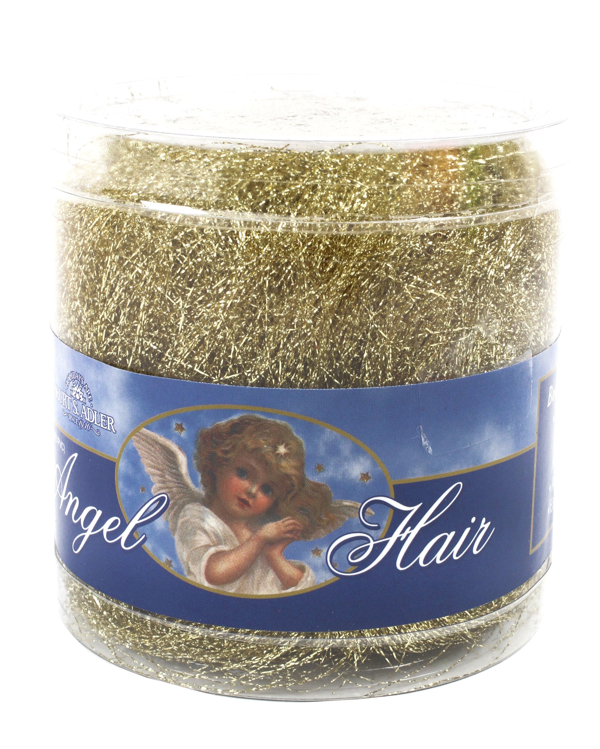 Kurt S. Adler 15-Gram Pvc Gold Angel Hair Tinsel, Multi