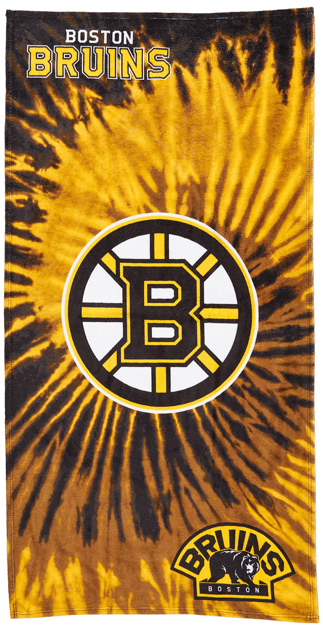 Northwest The Company Nhl Boston Bruins Beach Towel, 30'' X 60'', Psychedelic