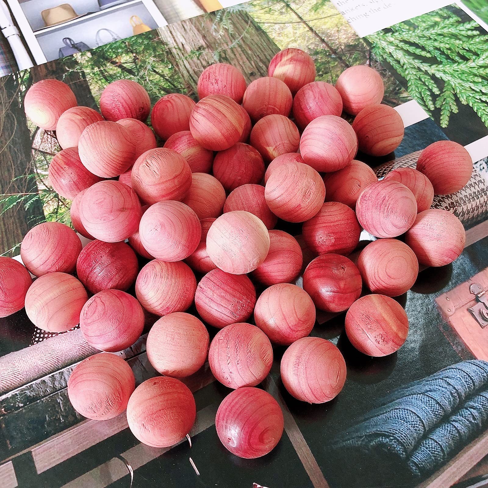 Cedar Space Cedar Blocks For Closet Storage, 100% Aromatic Red Ceder Blocks Cedar Planks (60 Pack)