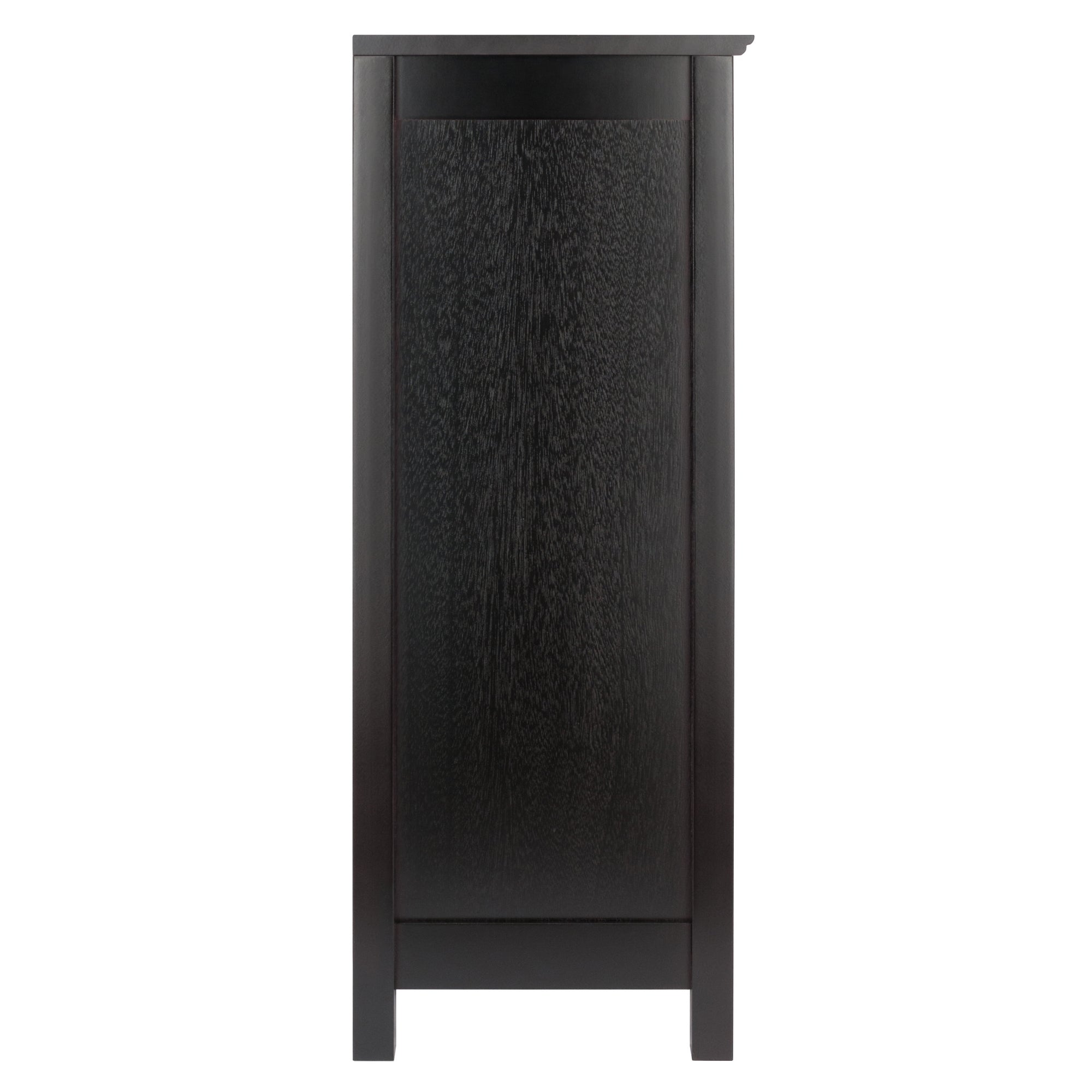 Terrace 4-Pc Storage Shelf With 3 Foldable Woven Baskets, Walnut And Chocolate