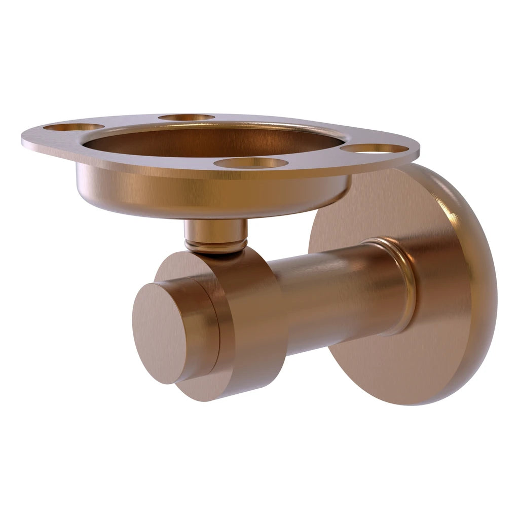 Mercury Collection Tumbler And Toothbrush Holder With Groovy Accents - 926G-Bbr