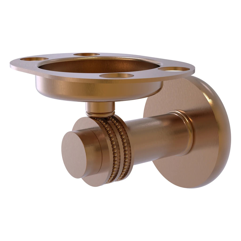 Mercury Collection Tumbler and Toothbrush Holder with Groovy Accents - 926G-BBR