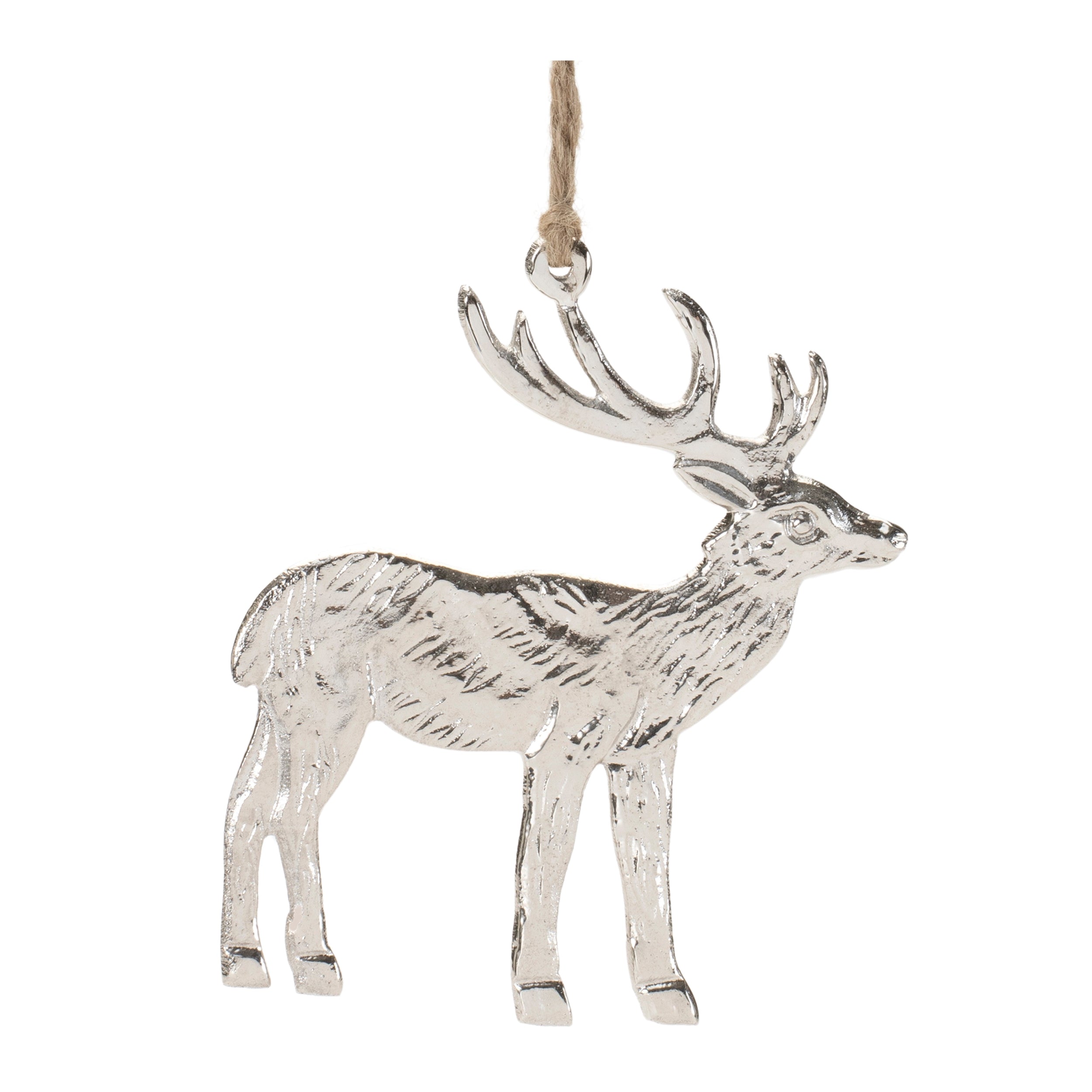 Deer Ornament (Set of 12) 4H Aluminum