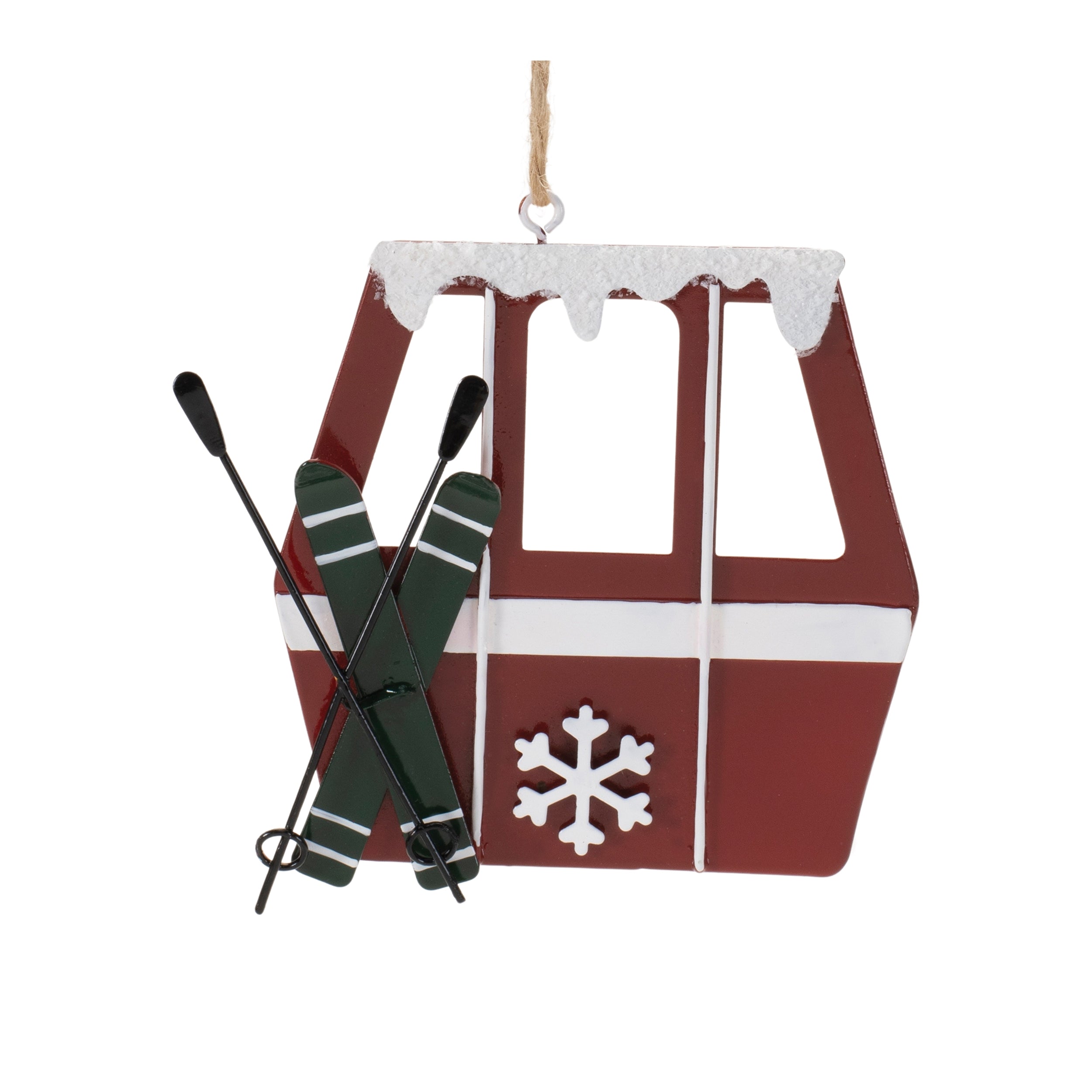 Gondola Ornament (Set of 12) 3.75H Tin