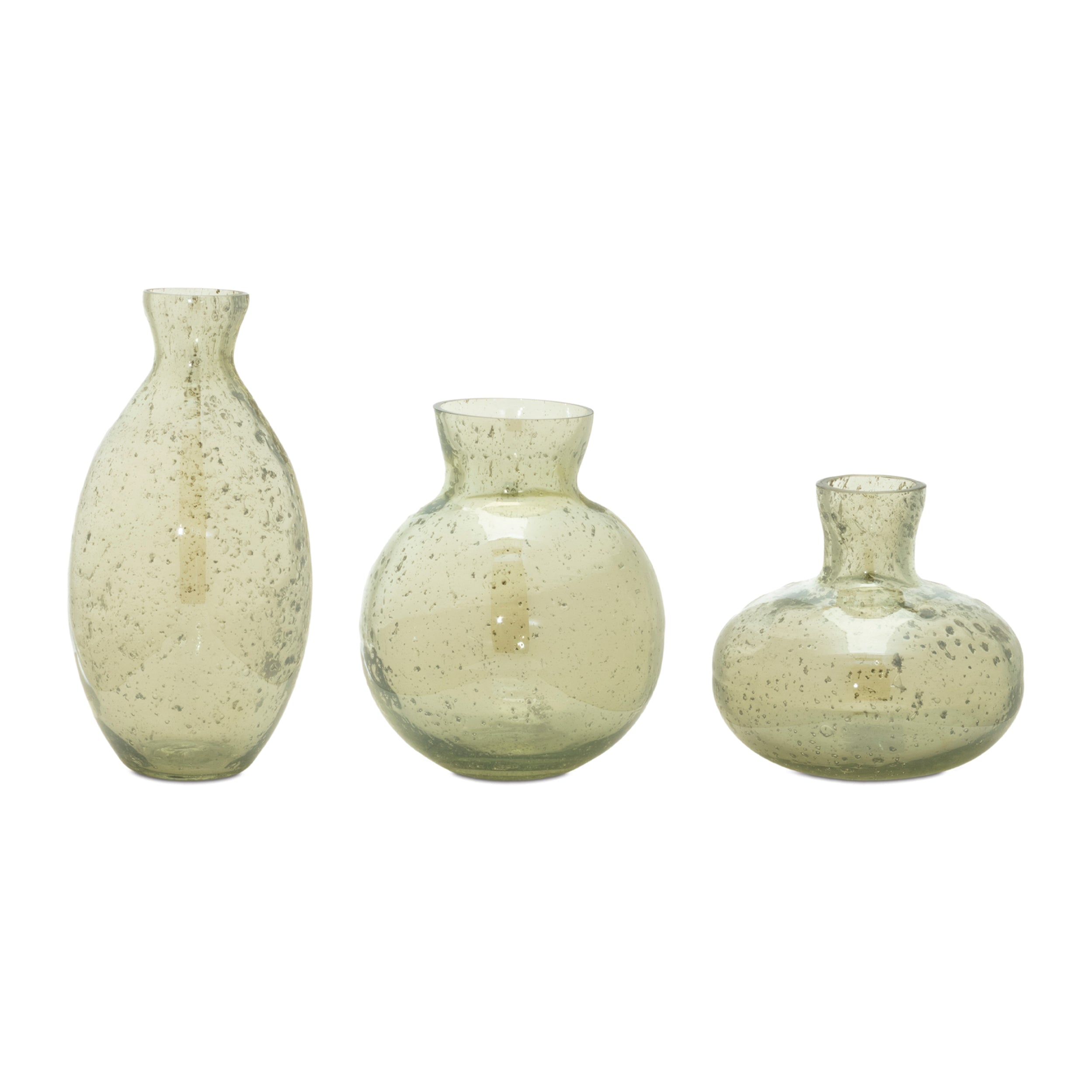 Vase (Set of 3) 4H, 5.5H, 7.75H Glass