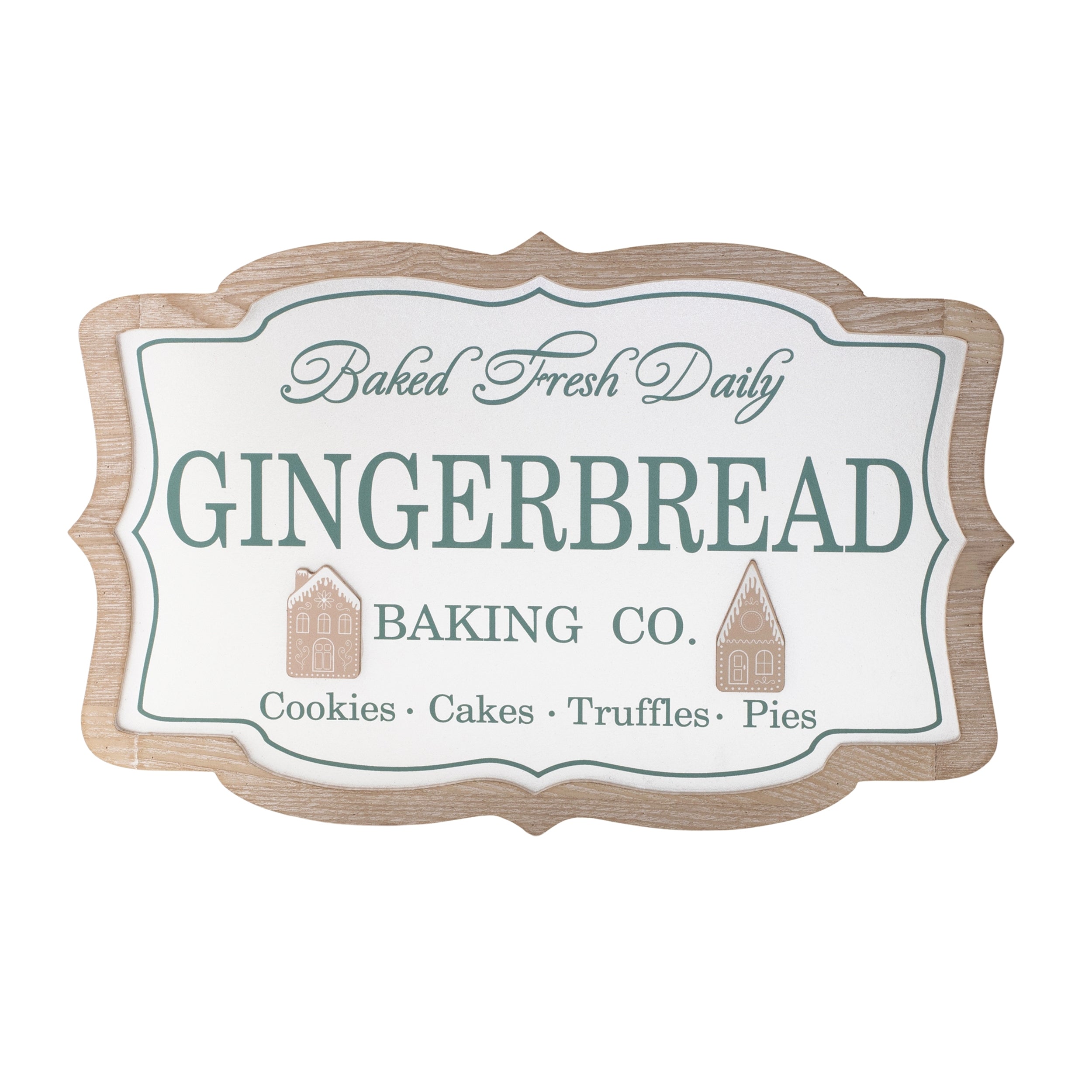 Gingerbread Baking Sign 15L x 9.5H MDF