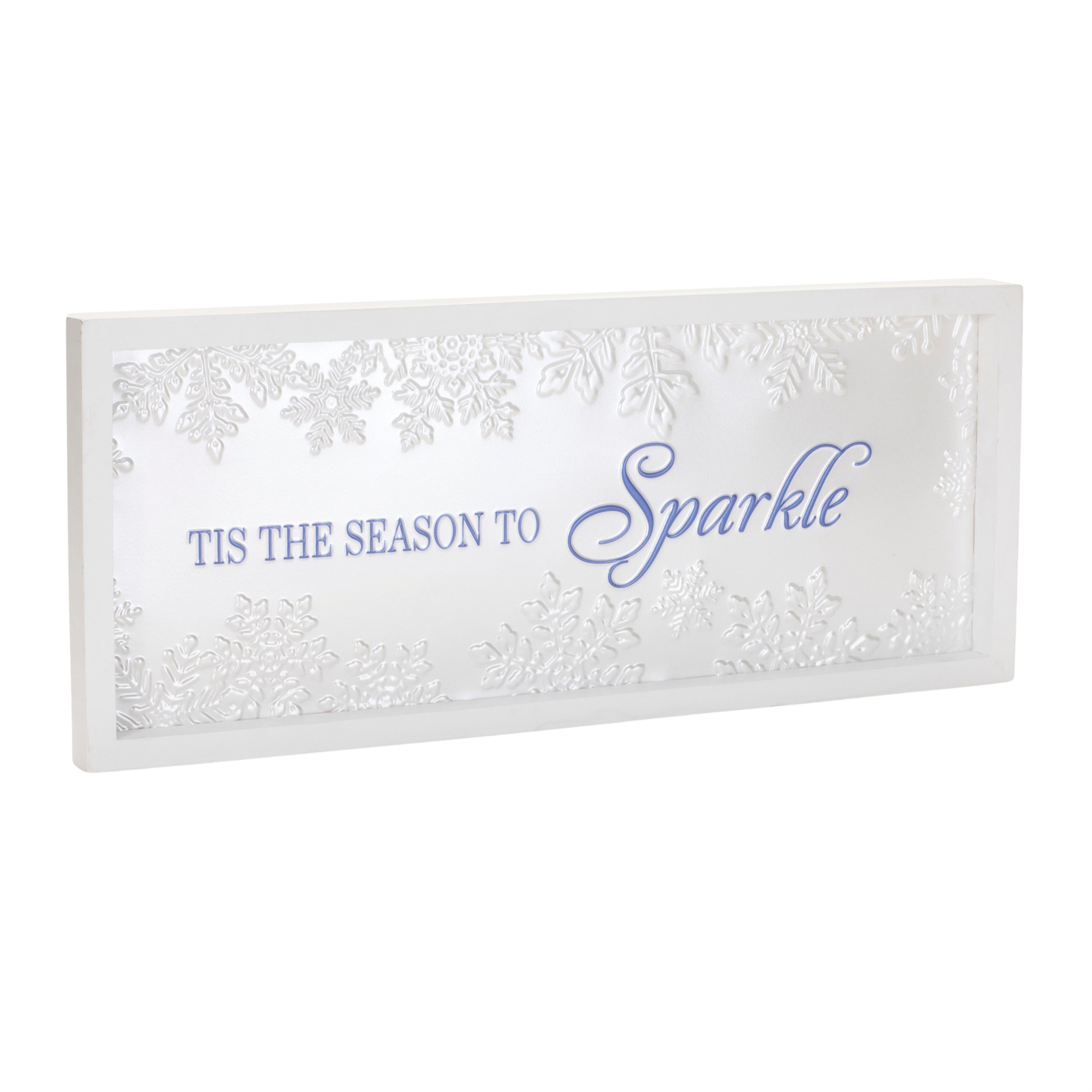 Tis the Season to Sparkle Frame 20L x 8H Iron/MDF/Wood