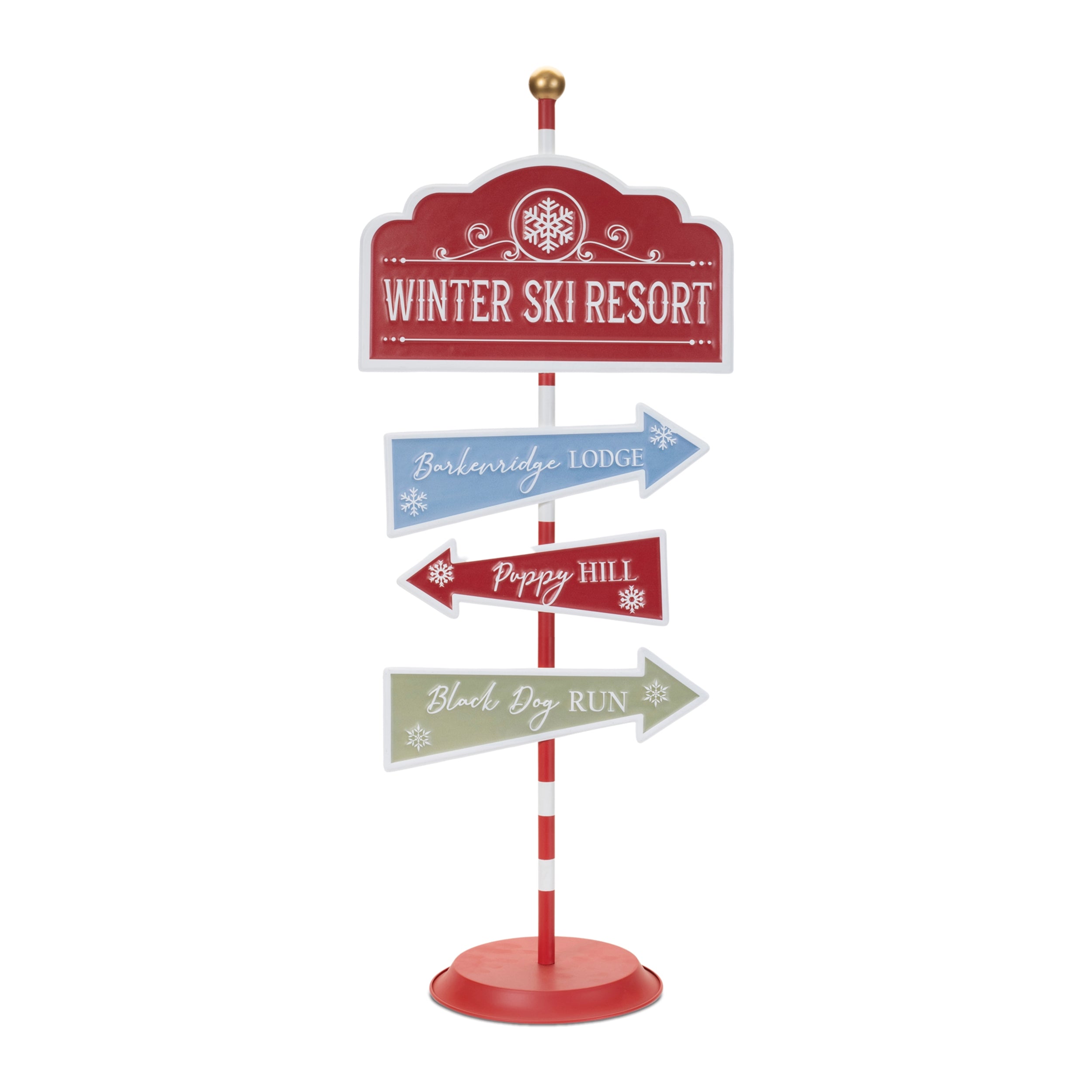 Ski Resort Sign 33.5H Iron