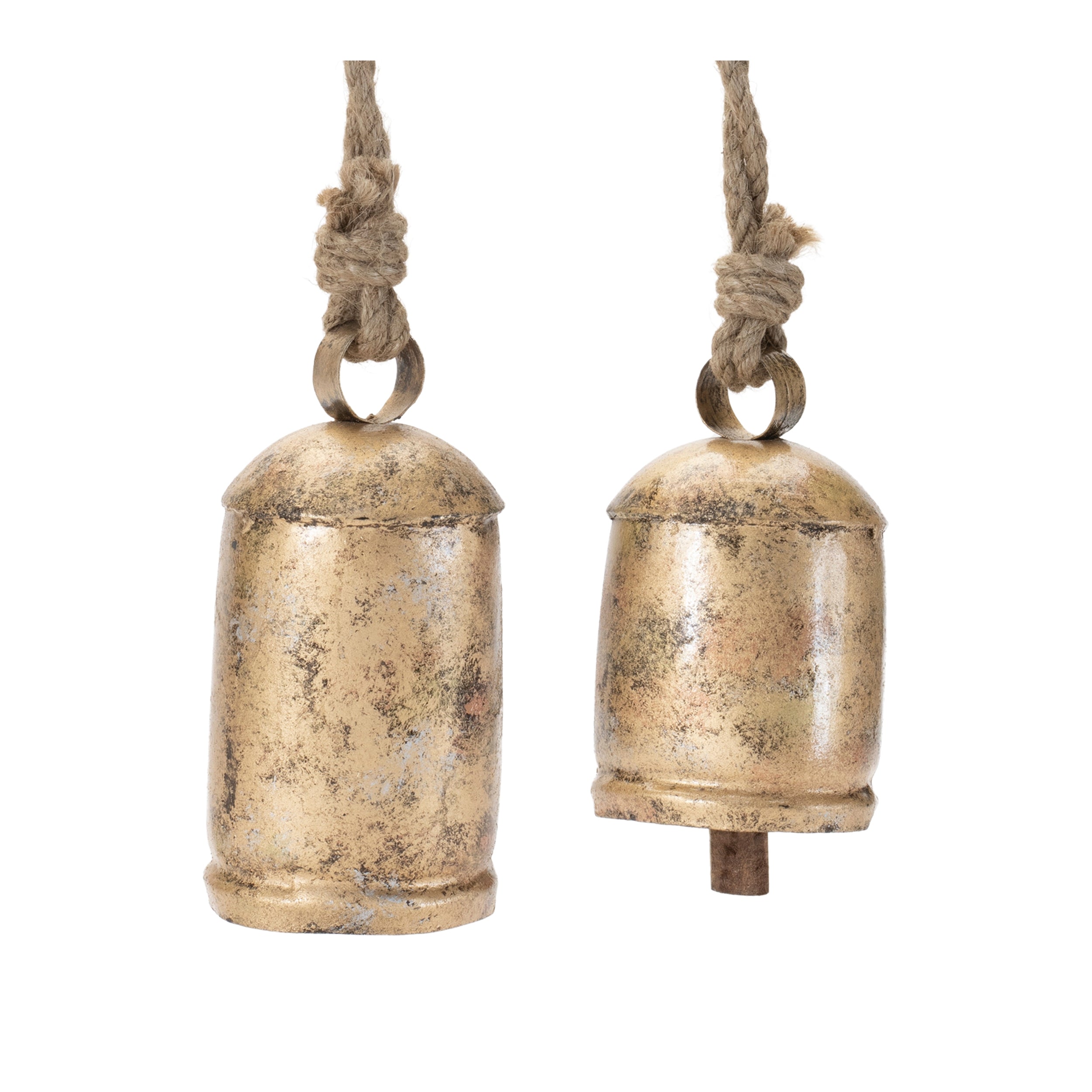 Bell (Set of 2) 5.5H, 6.5H Iron/Jute