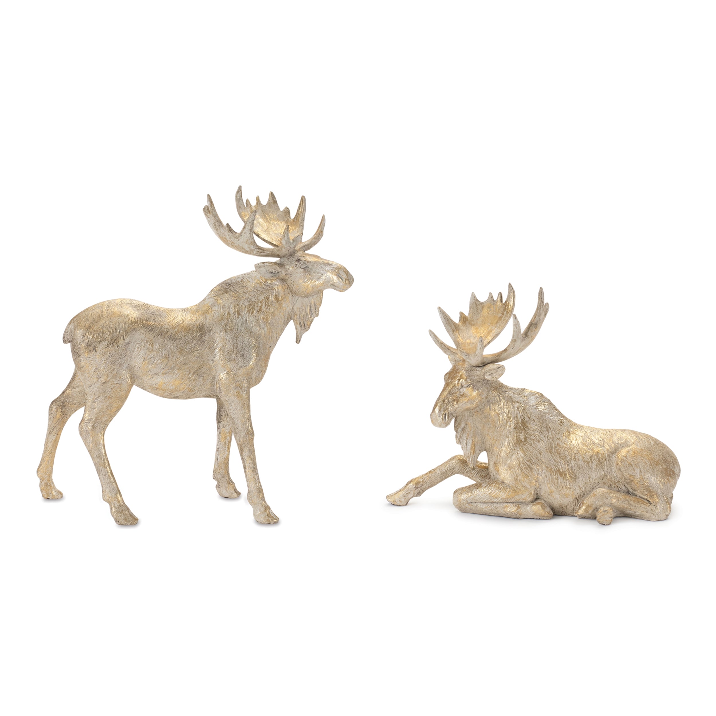 Moose (Set of 2) 7.75H, 11.25H Resin
