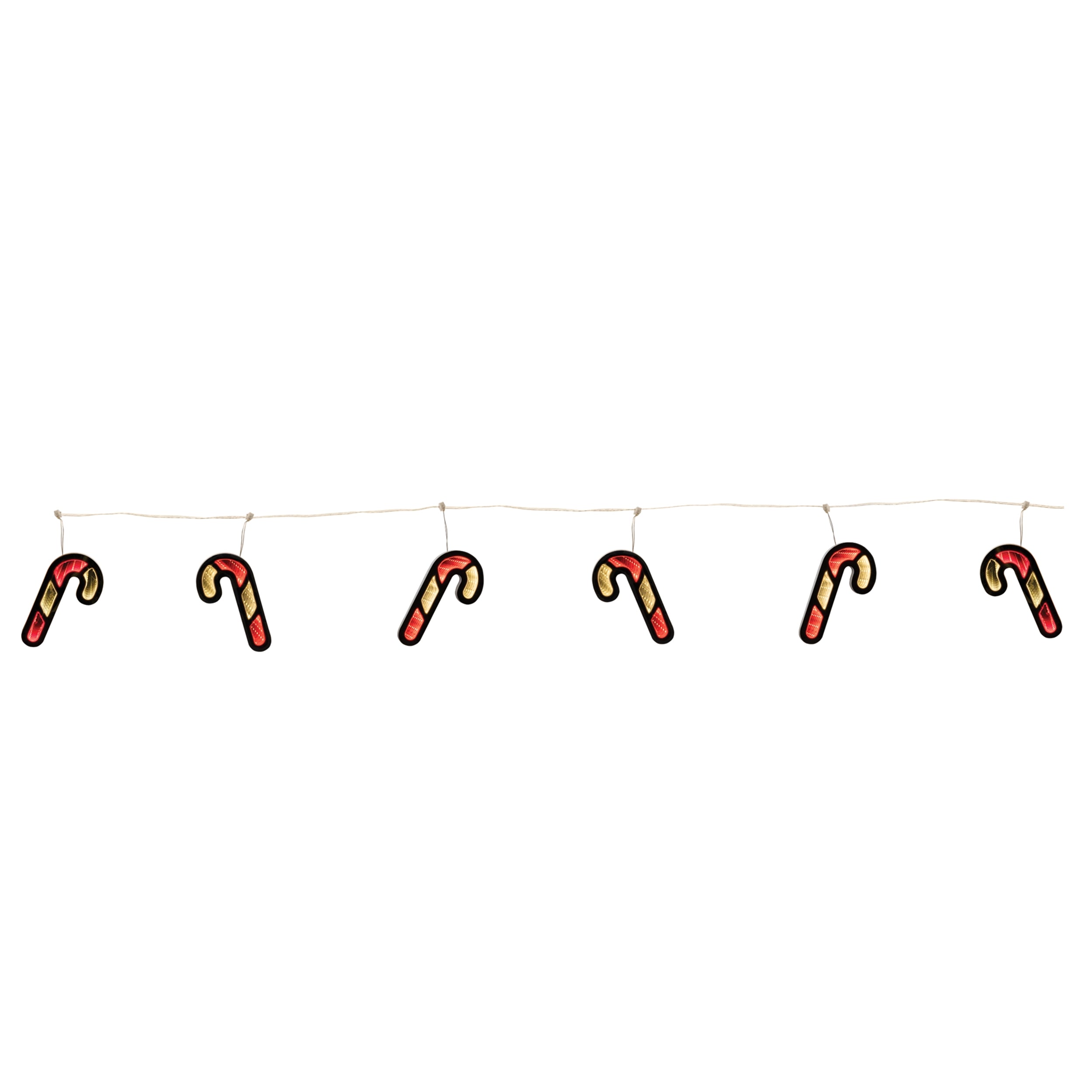Ekkolight Candy Cane Garland 68L Acrylic UL Plug