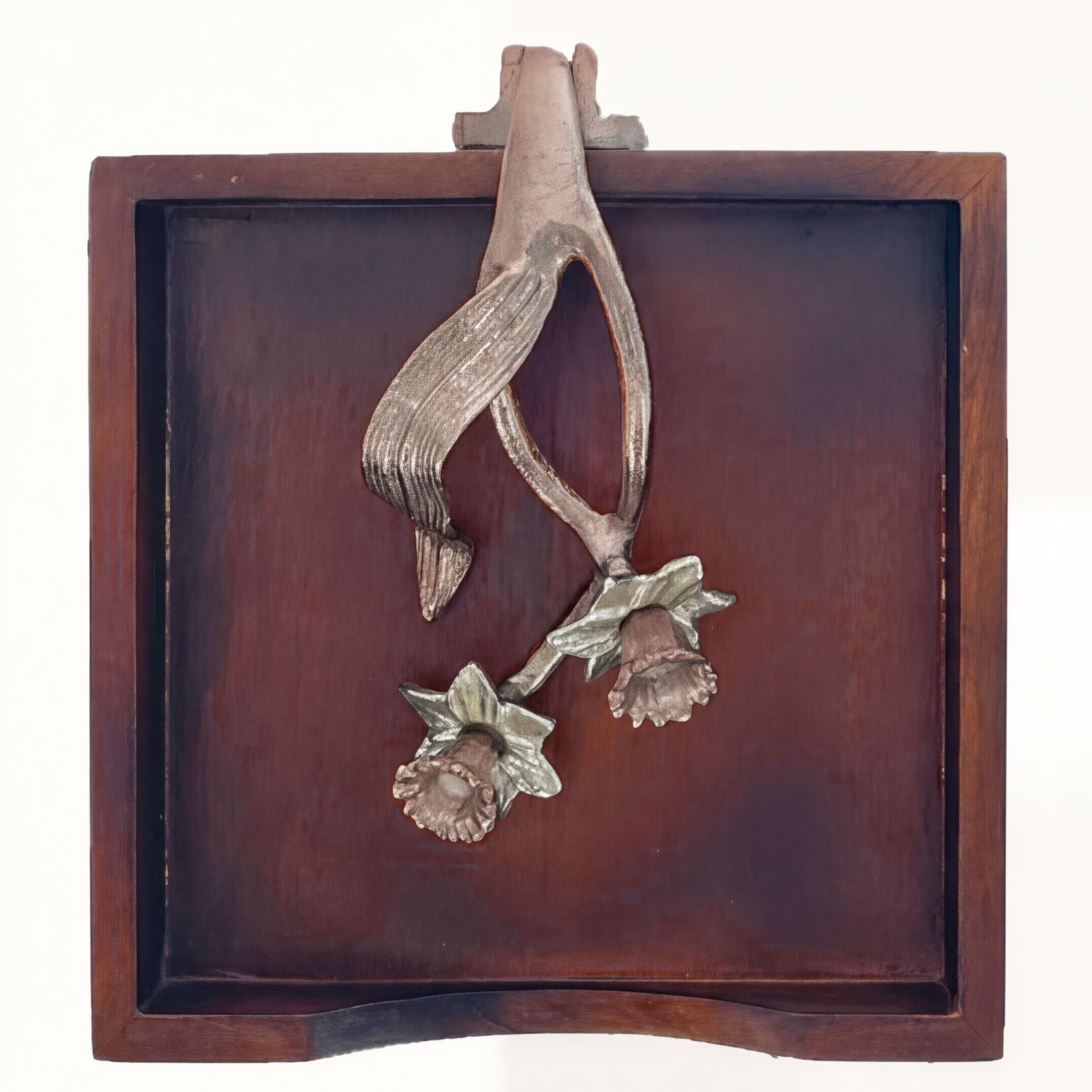 Wooden Napkin Holder – Solid Wood Kitchen Decor with Rose Gold Napkin Holder Finish