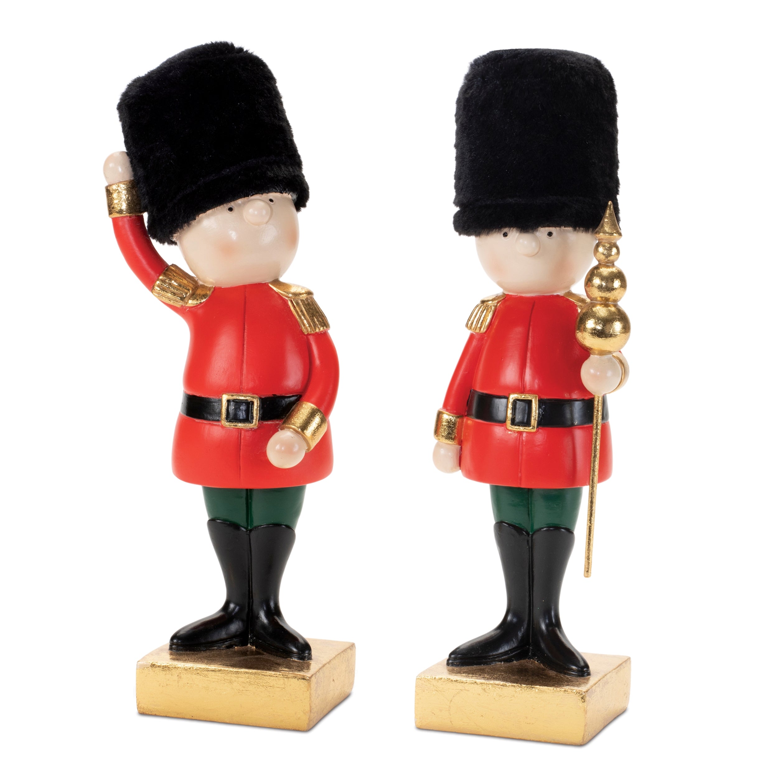 Soldier (Set of 2) 9.25H, 9.5H Resin