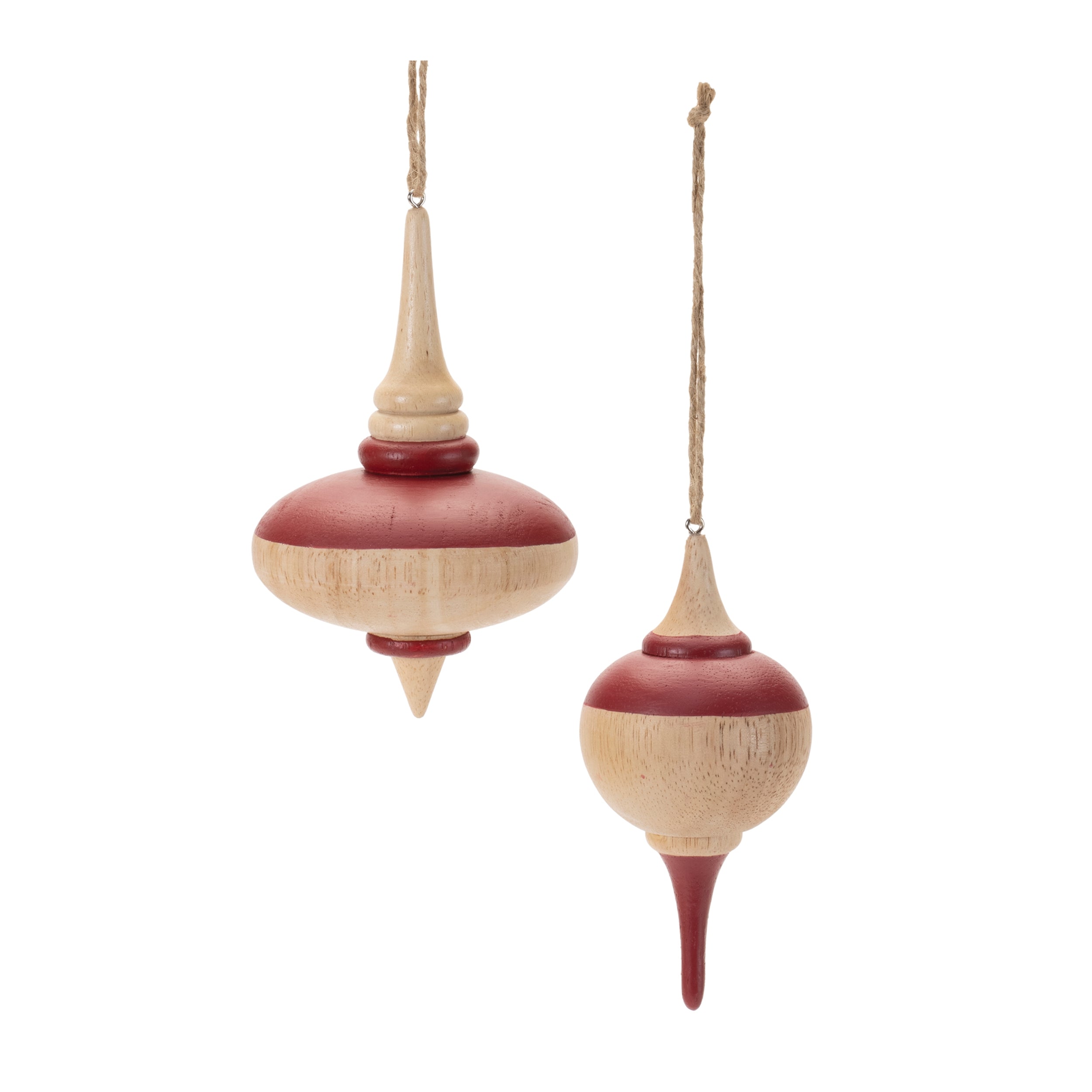 Ornament (Set of 12) 5H, 5.25H Wood