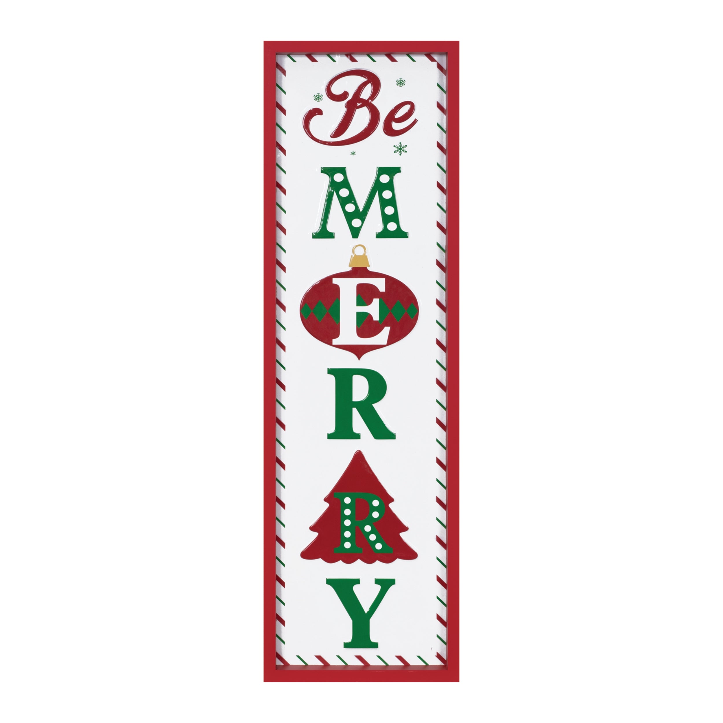 Be Merry Sign 9L x 30H Iron/MDF