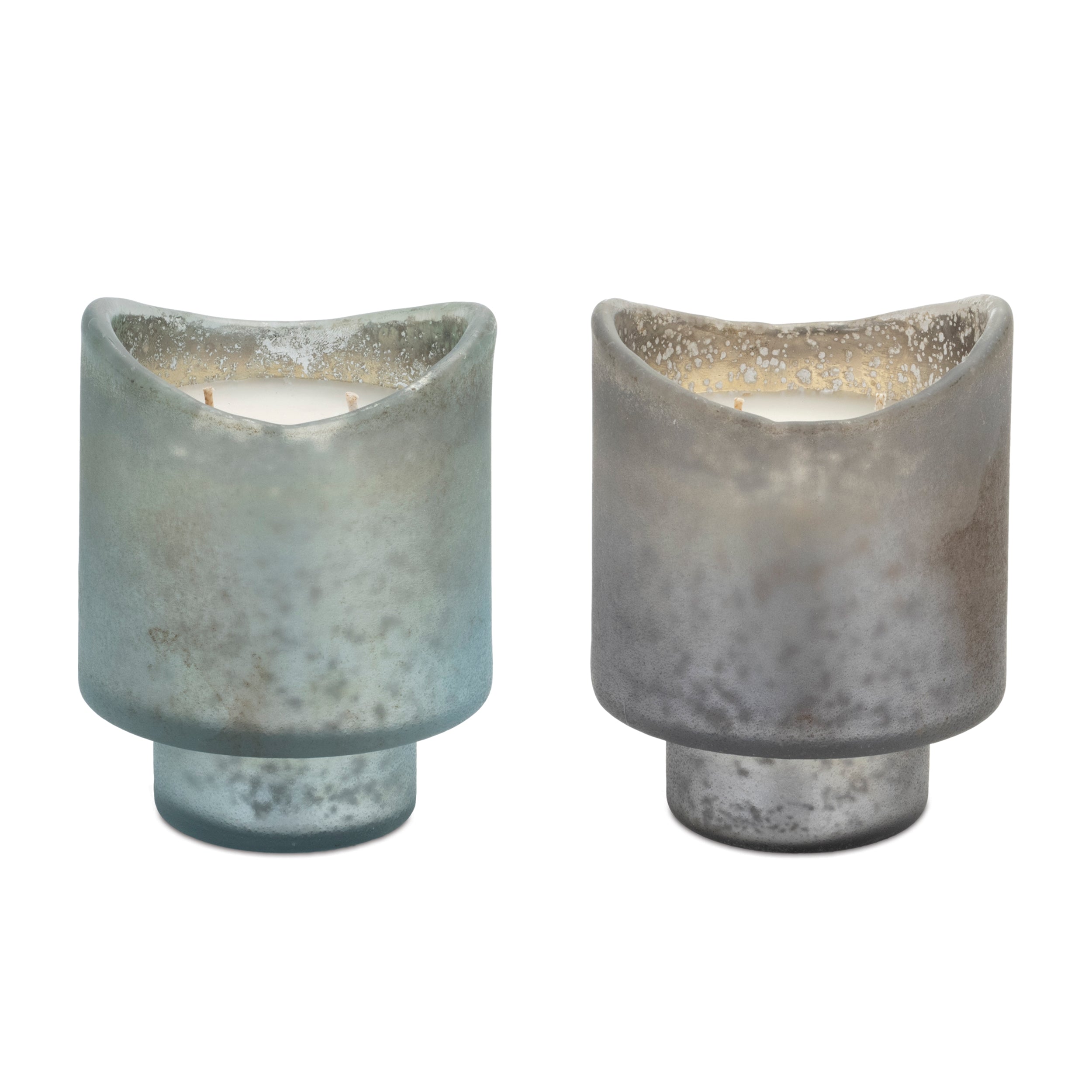 Candle in Glass (Set of 2) 4D x 5H Glass/Paraffin/Soy