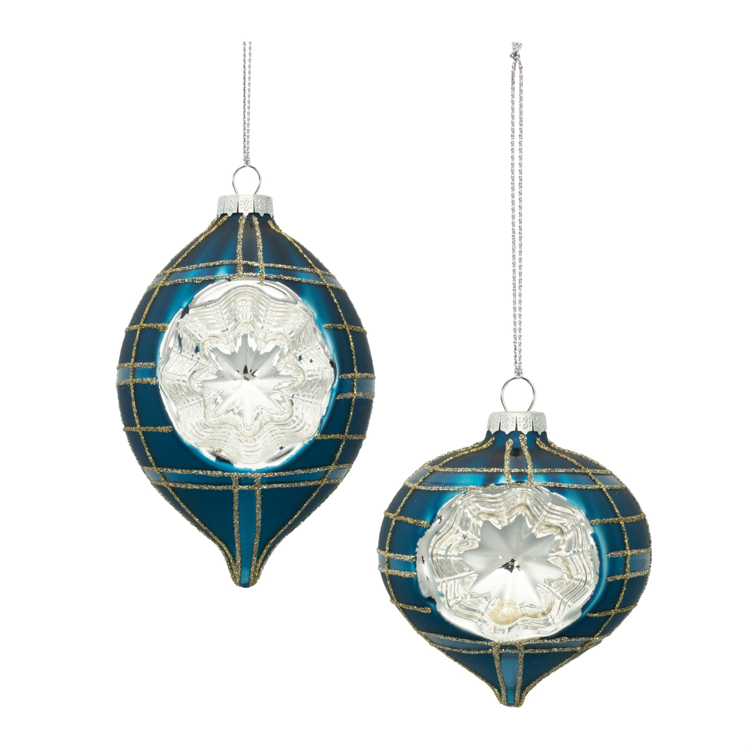 Reflector Ornament (Set of 12) 3.25H, 4H Glass
