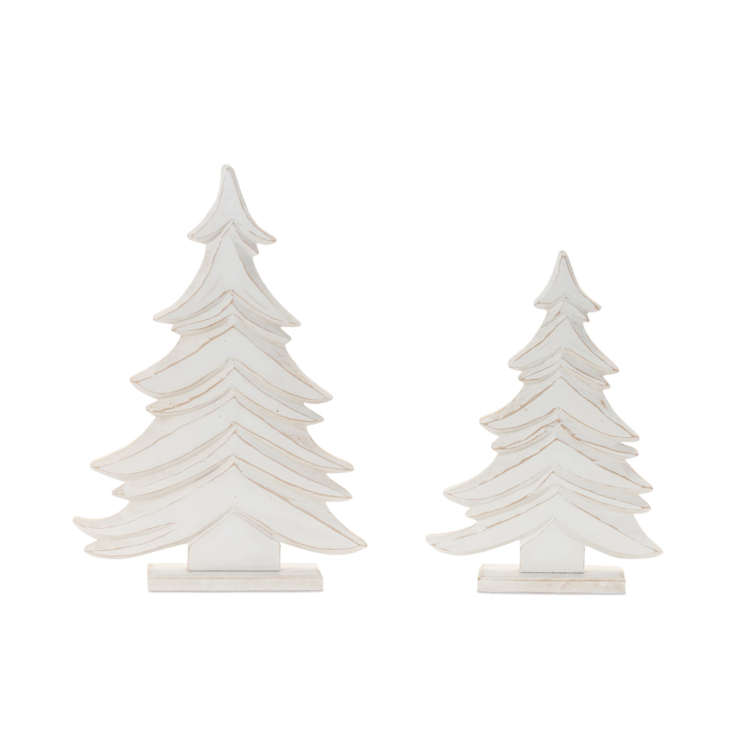 Tree (Set of 2) 13.5H, 17H Wood