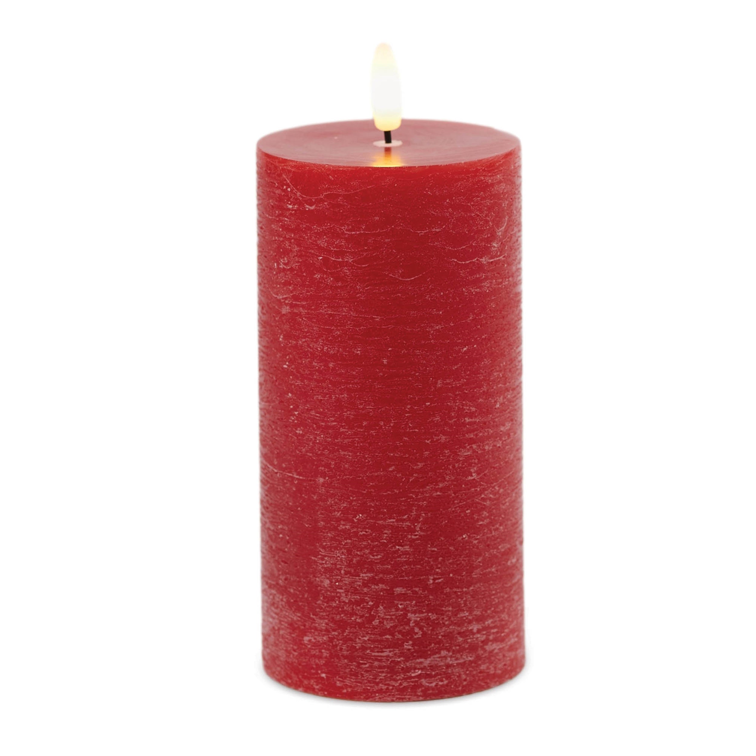 FIA Wick Candle RED (Set of 2) 3D x 6H Wax/Plastic 2 C Batteries Not Included