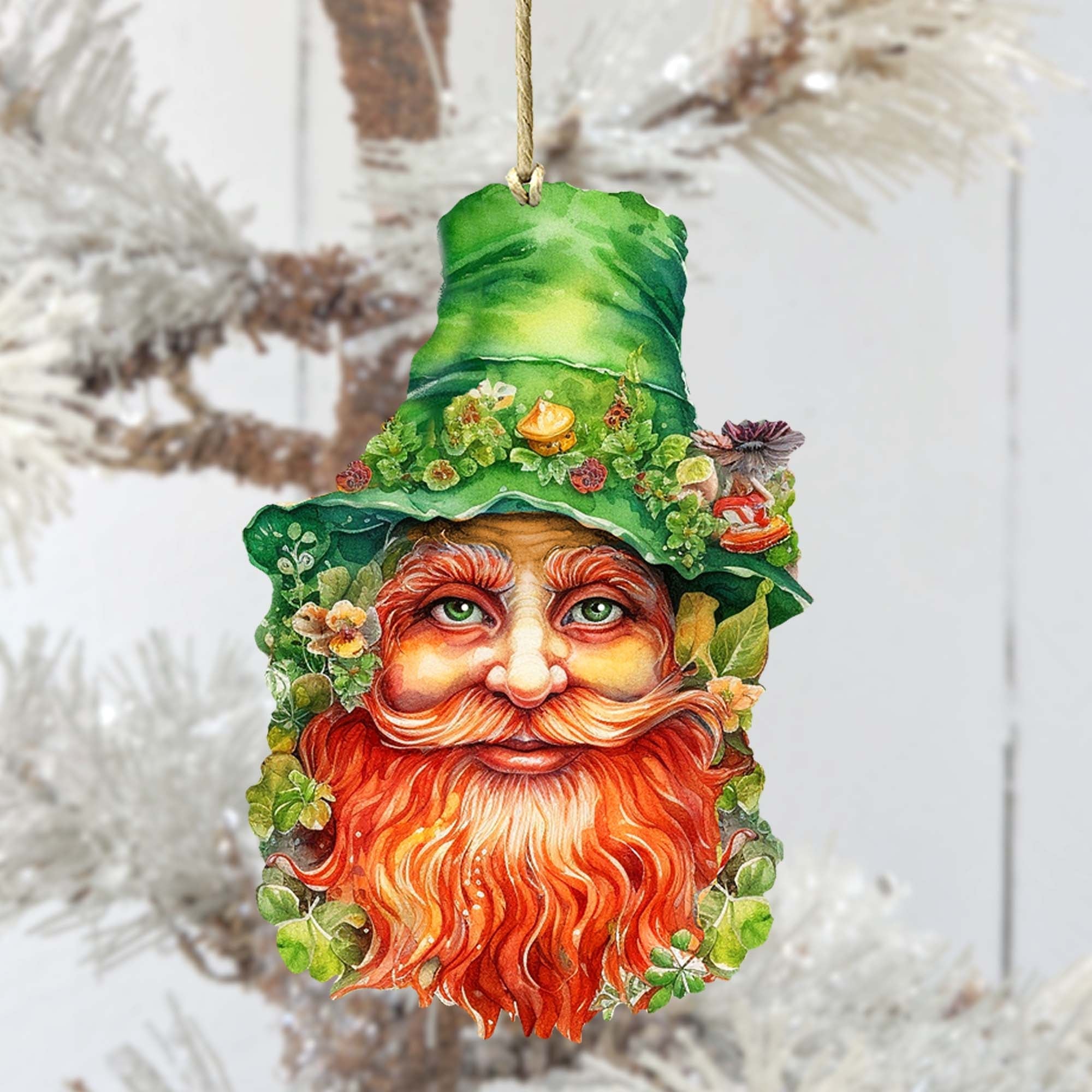 Happy St. Patrick Day Wooden Ornaments by G. DeBrekht Easter Spring Decor - 8652779