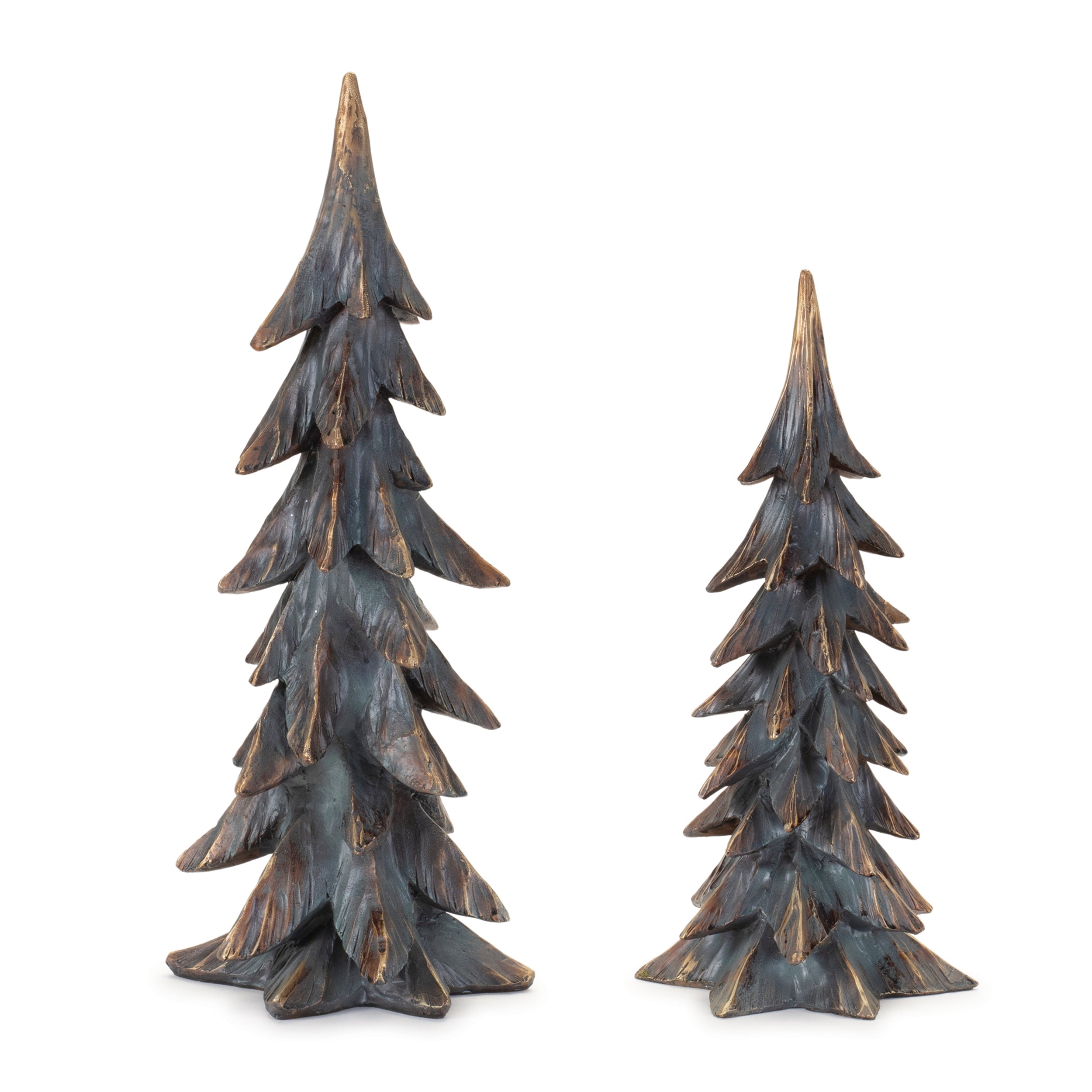 Tree (Set of 2) 13H, 17H Resin