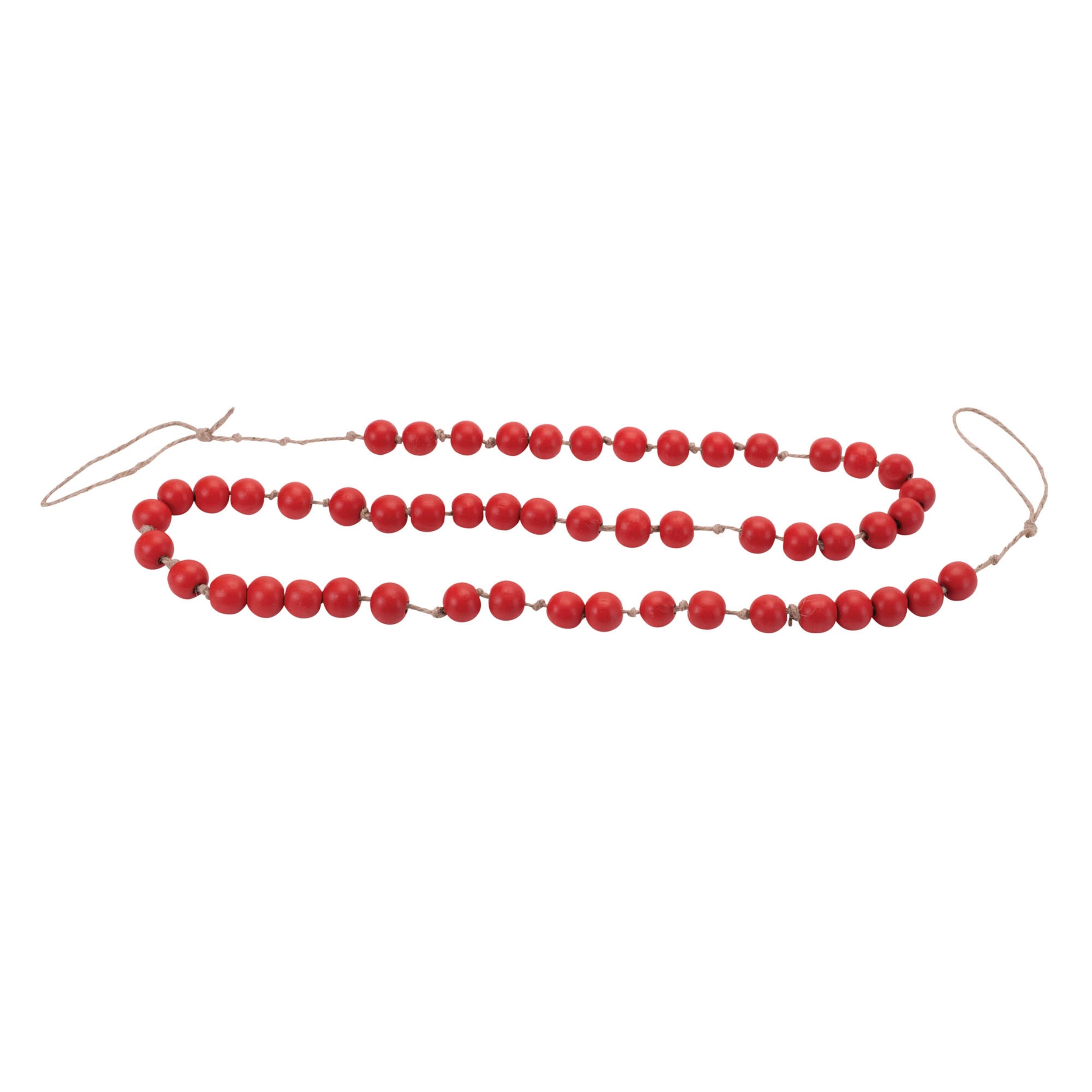 Bead Garland (Set of 2) 5L Wood/Rope